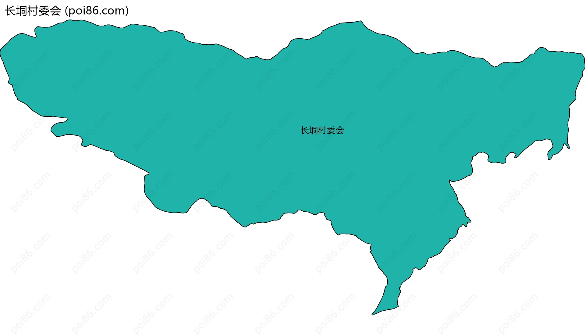 长垌村委会边界地图
