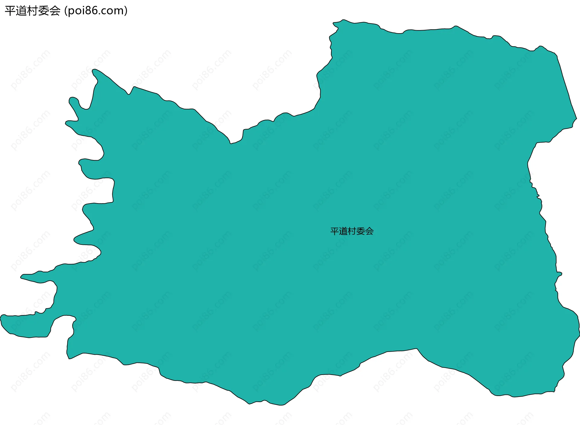 平道村委会边界地图