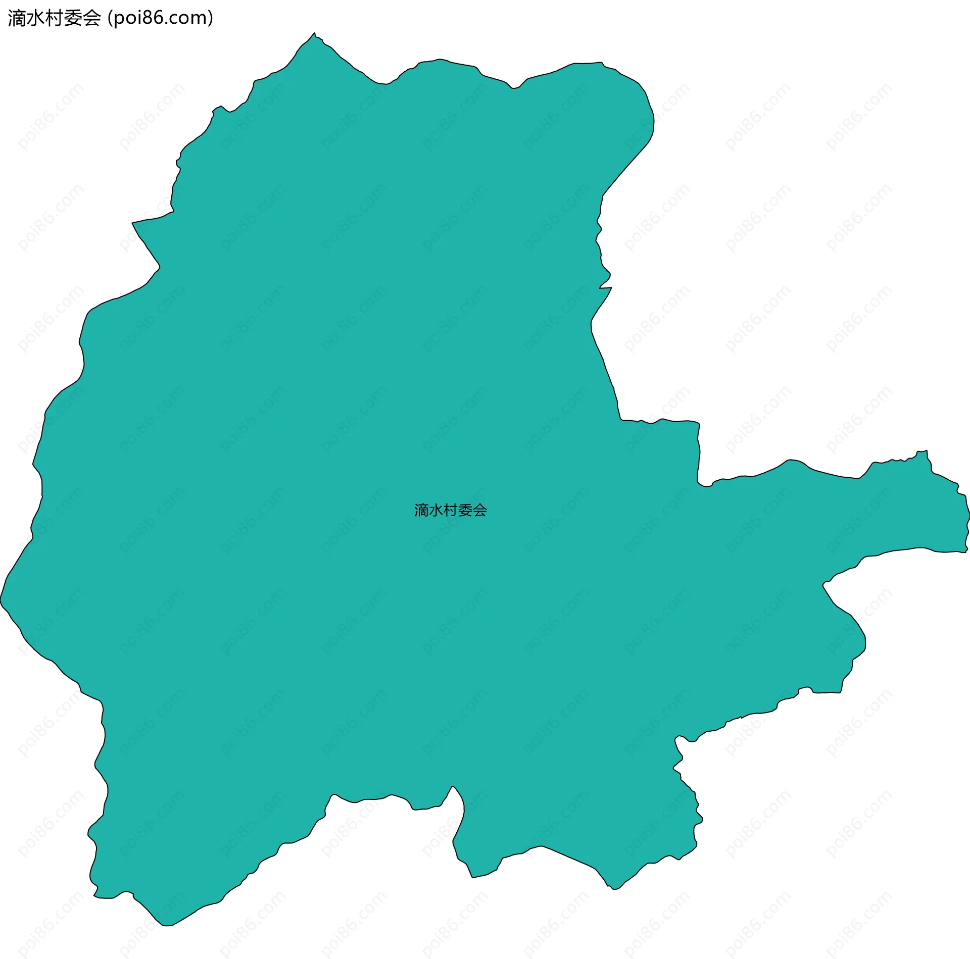 滴水村委会边界地图