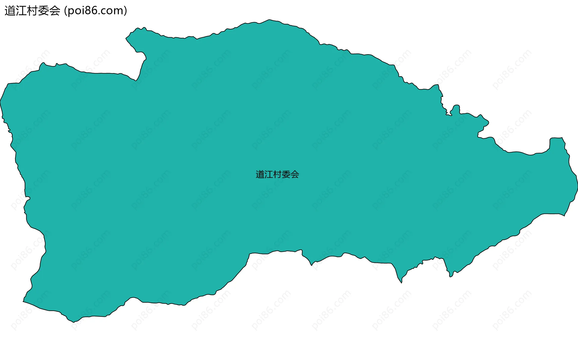 道江村委会边界地图