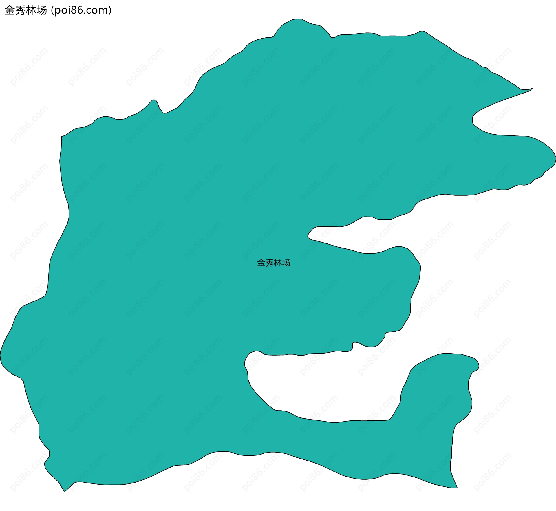 金秀林场边界地图