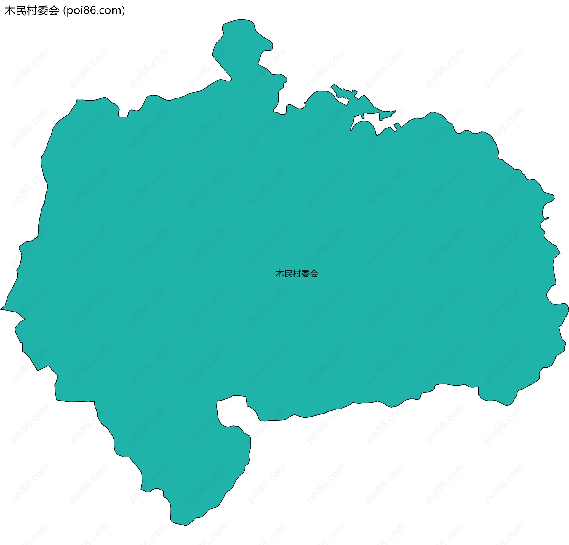 木民村委会边界地图