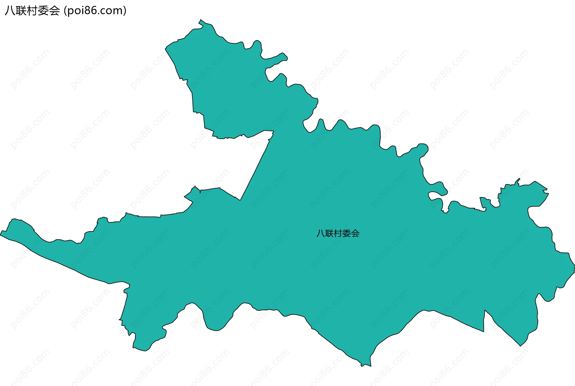 八联村委会边界地图
