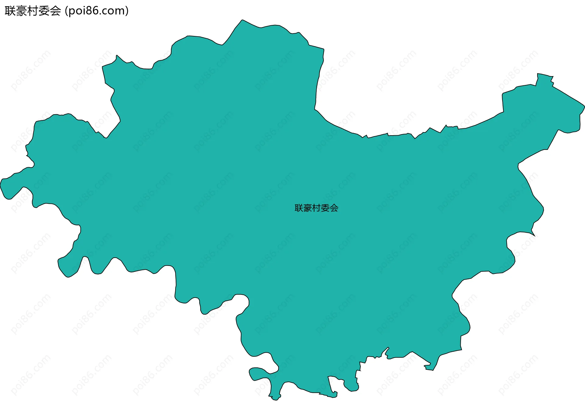 联豪村委会边界地图