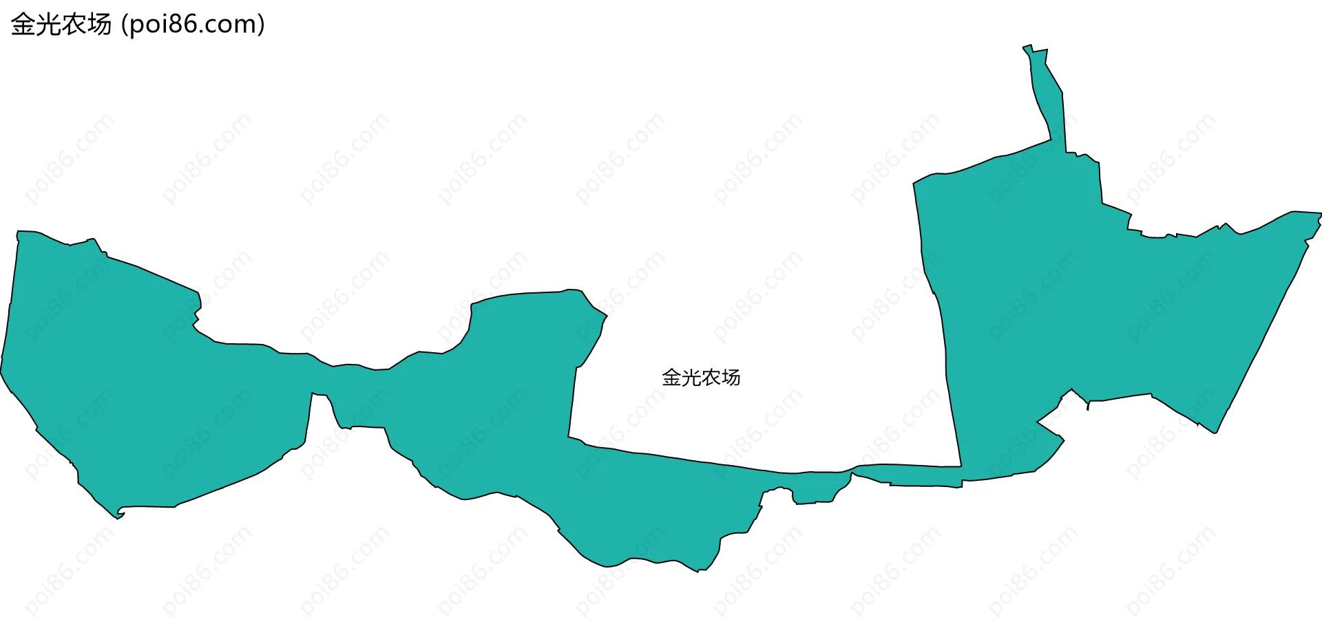 金光农场边界地图