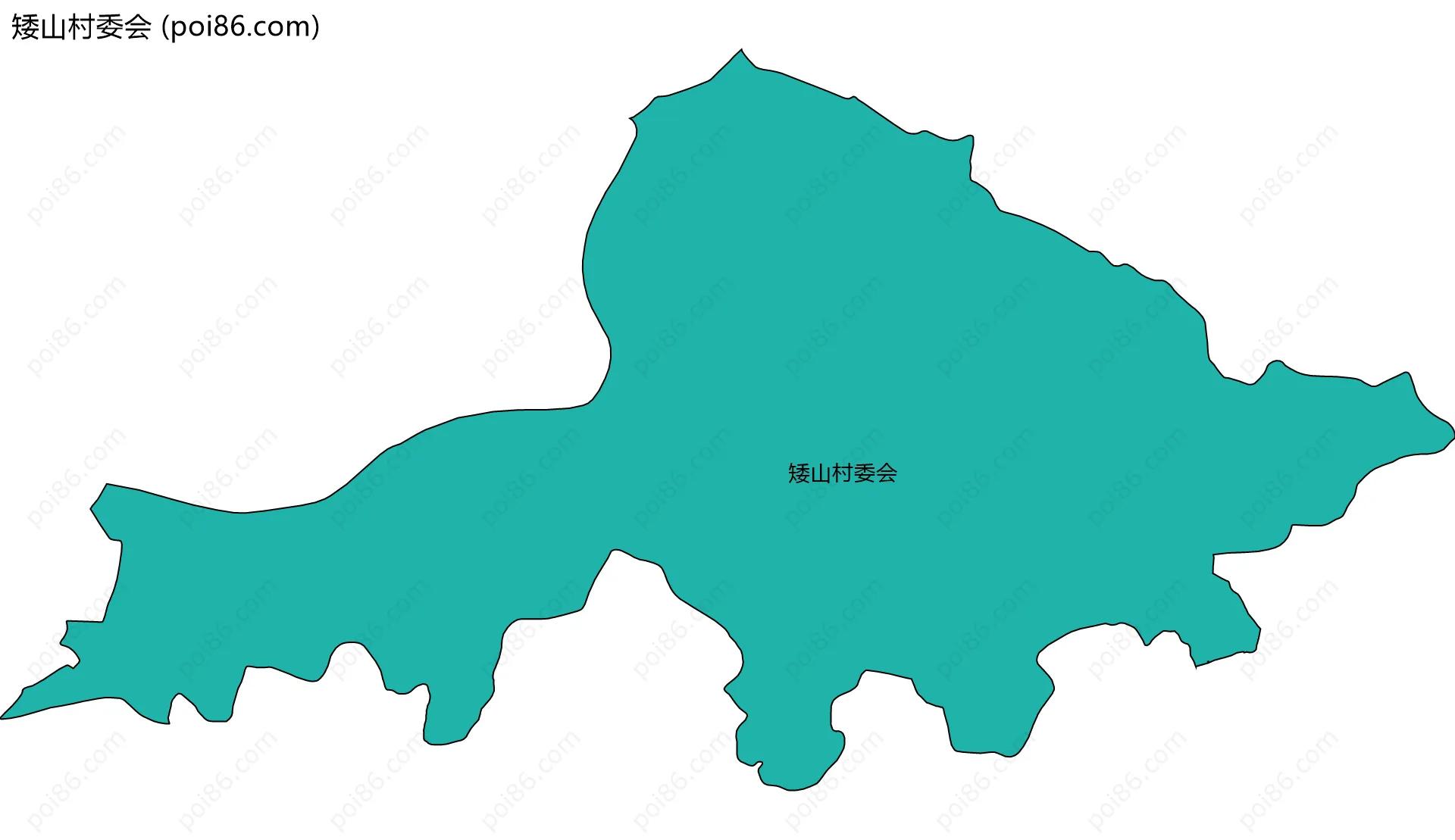 矮山村委会边界地图