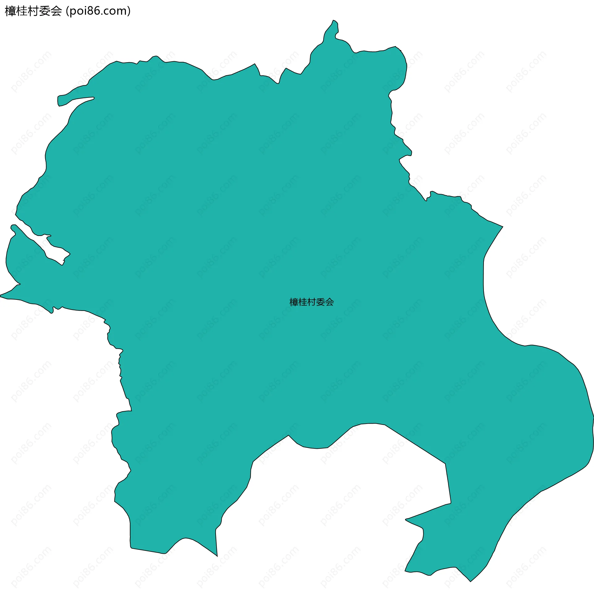 樟桂村委会边界地图