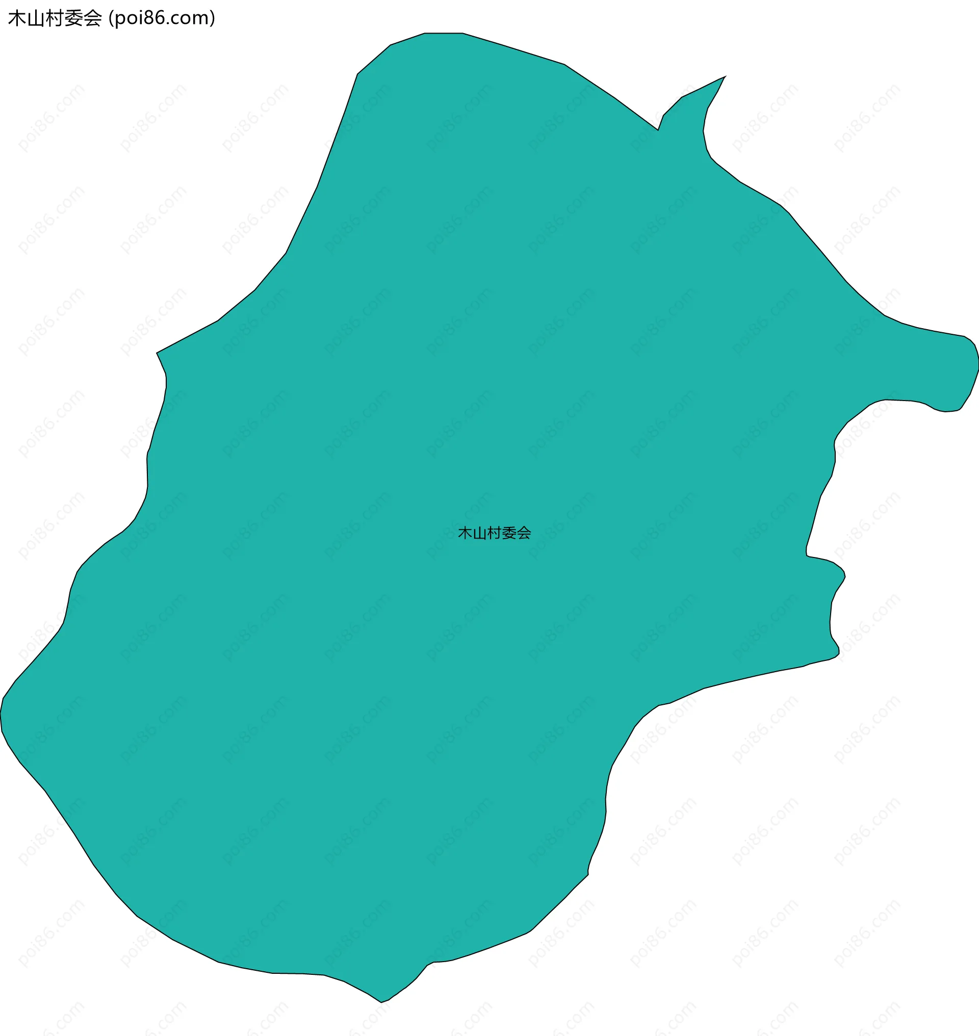 木山村委会边界地图