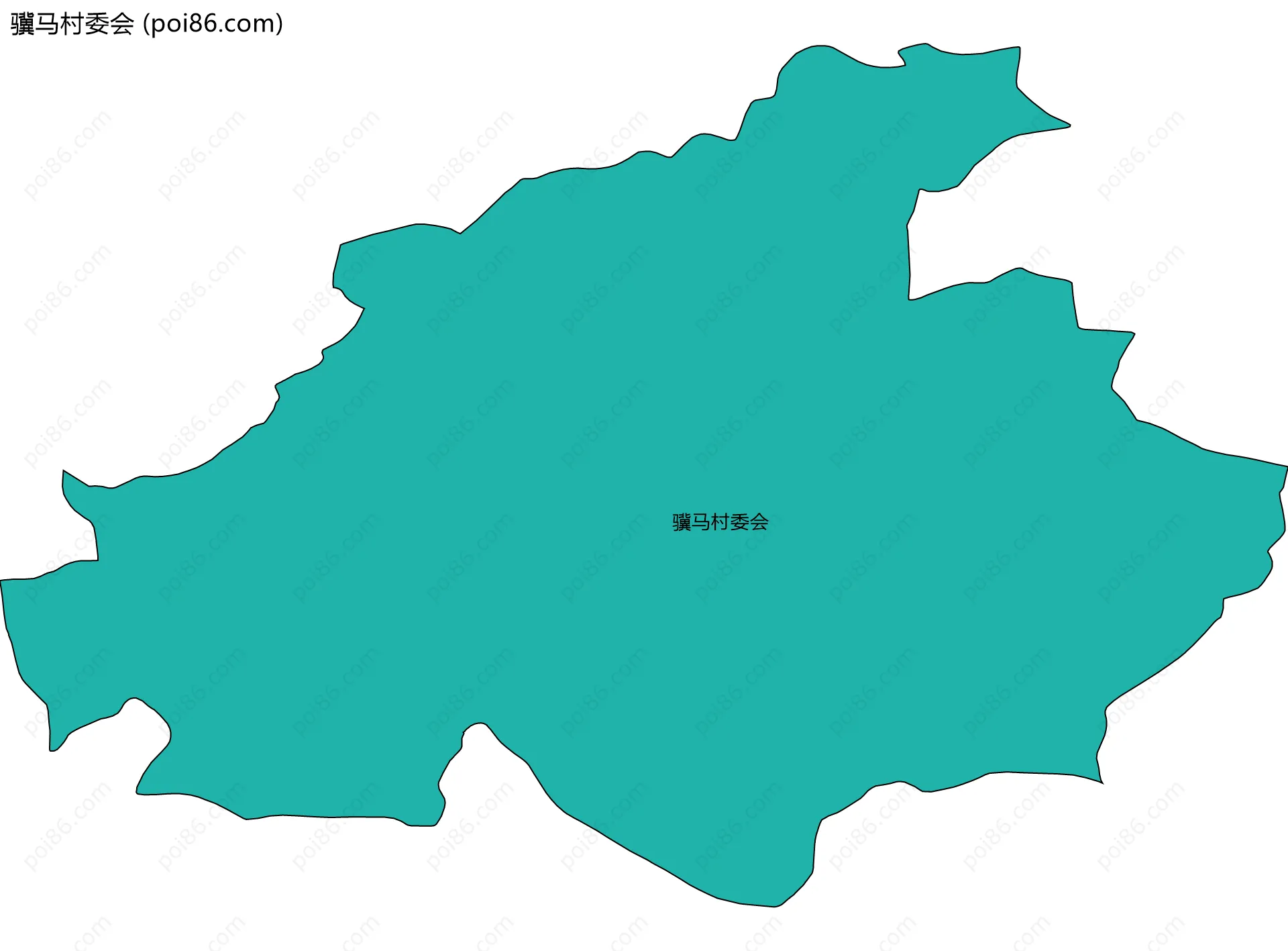 骥马村委会边界地图