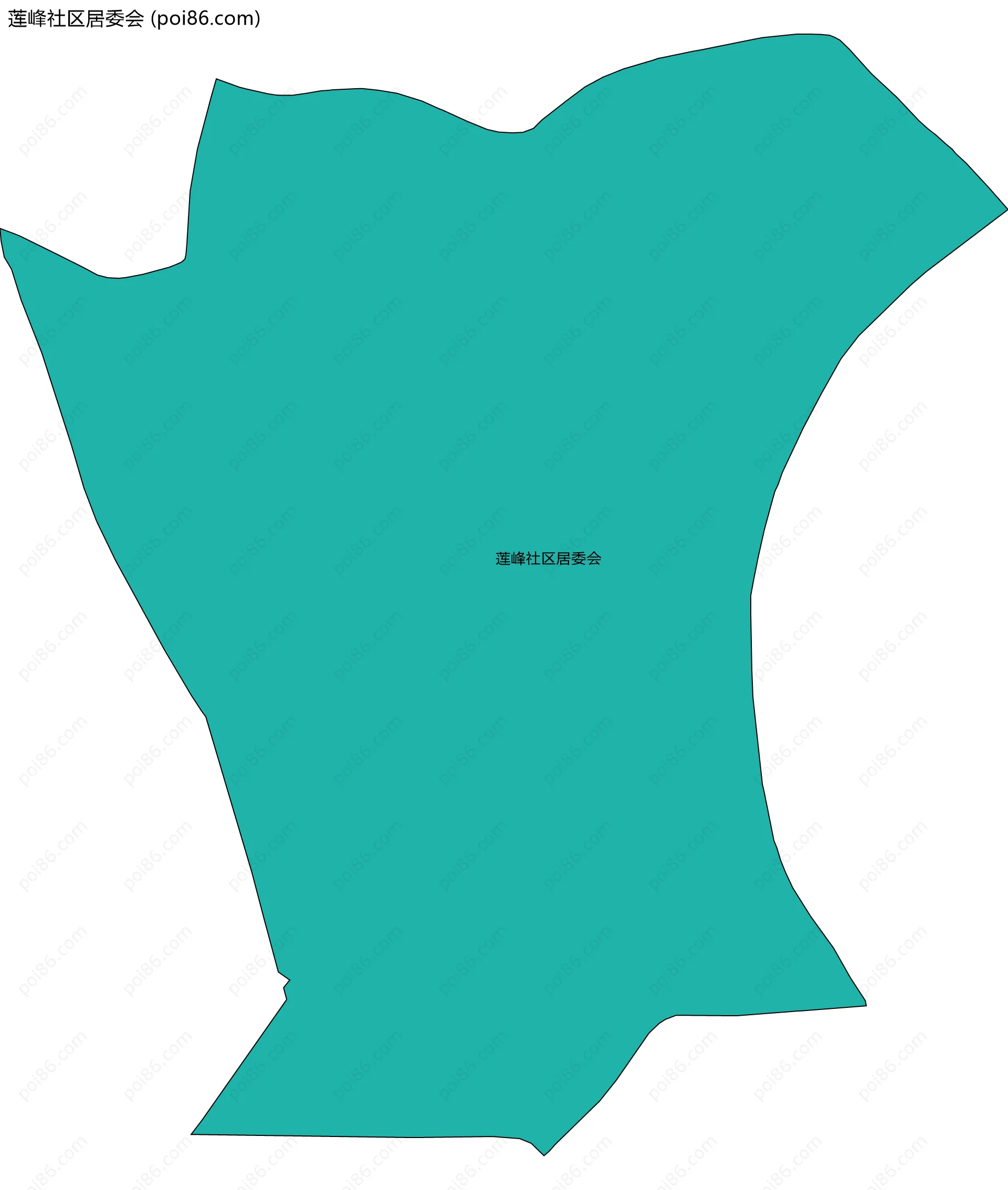 莲峰社区居委会边界地图