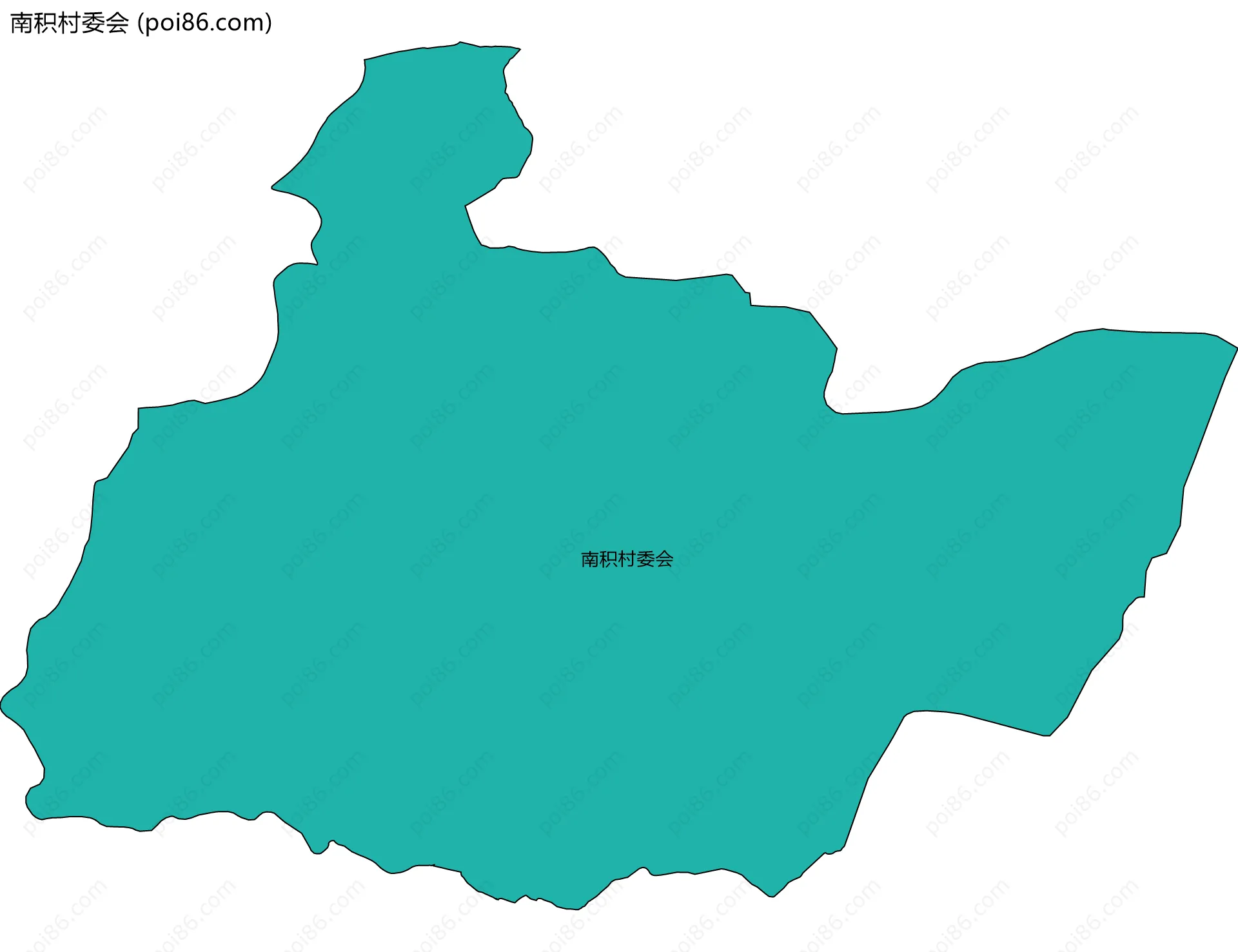 南积村委会边界地图