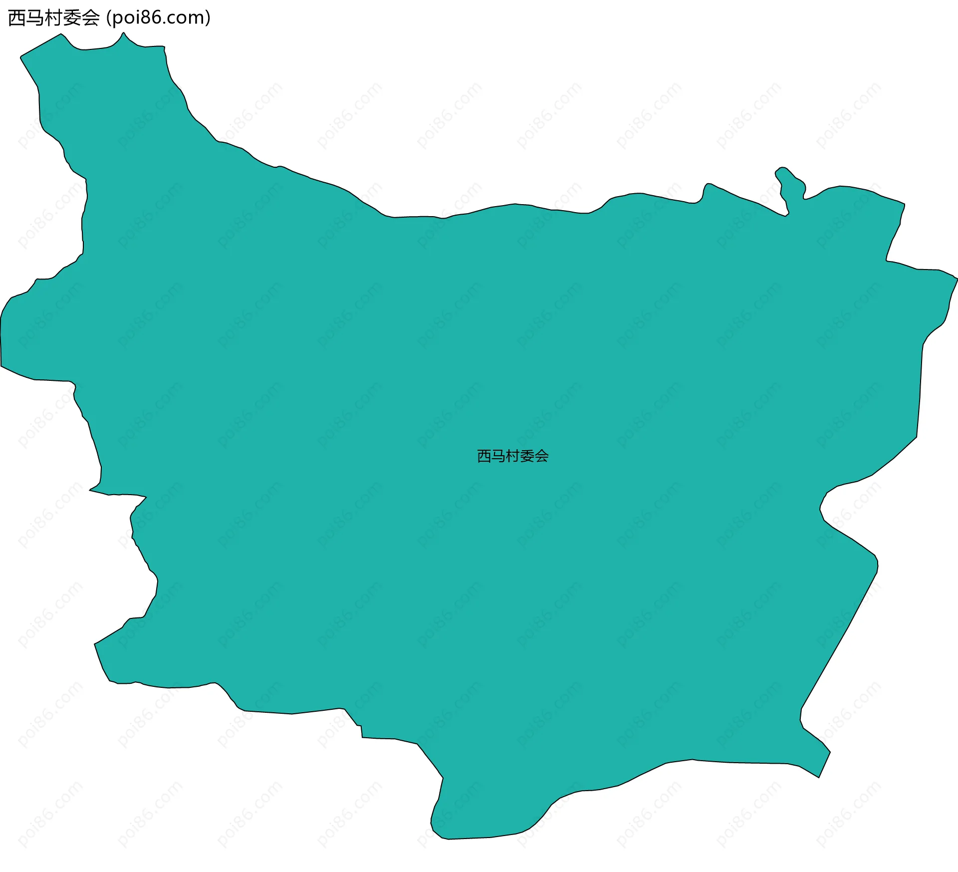 西马村委会边界地图