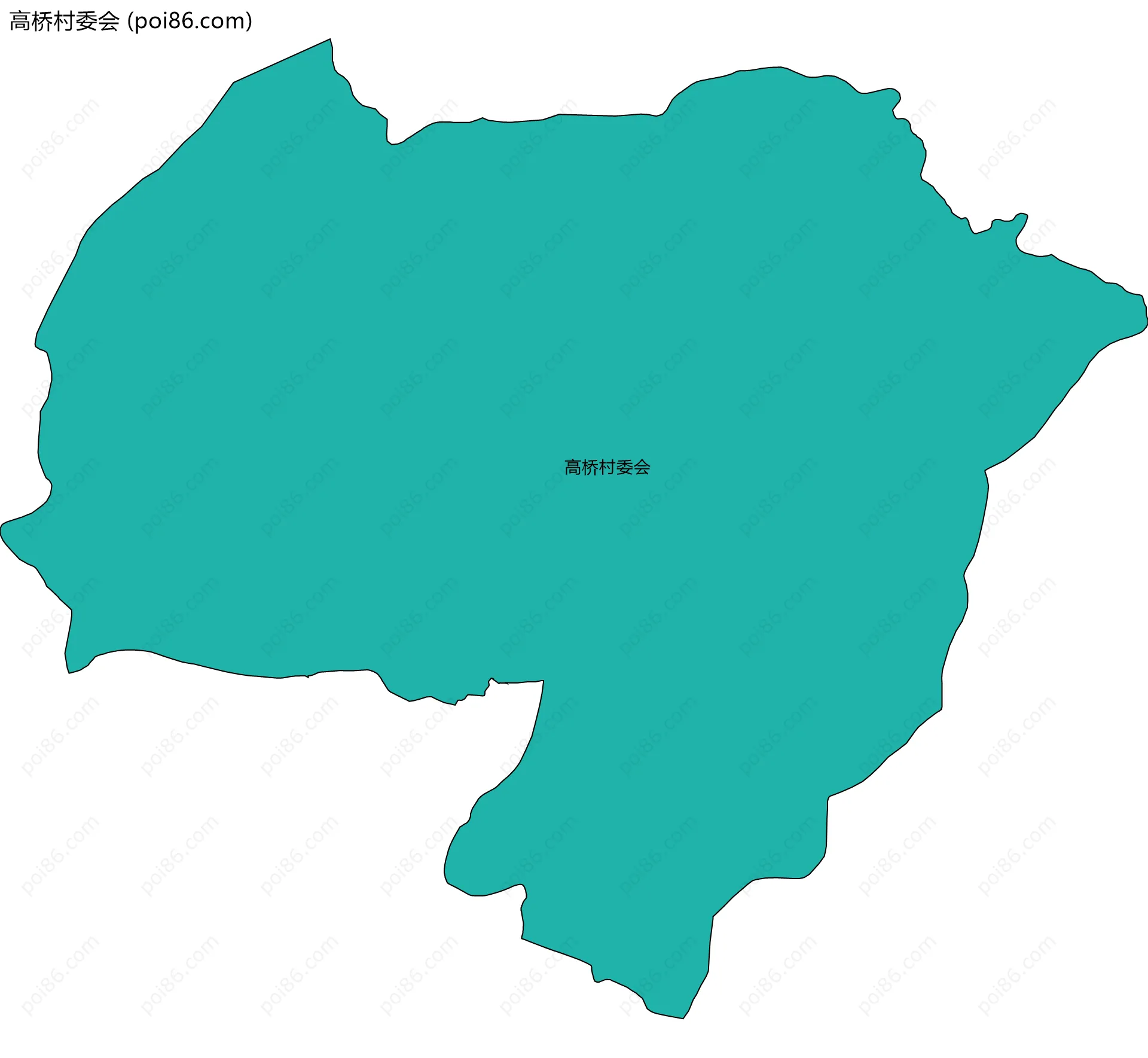 高桥村委会边界地图