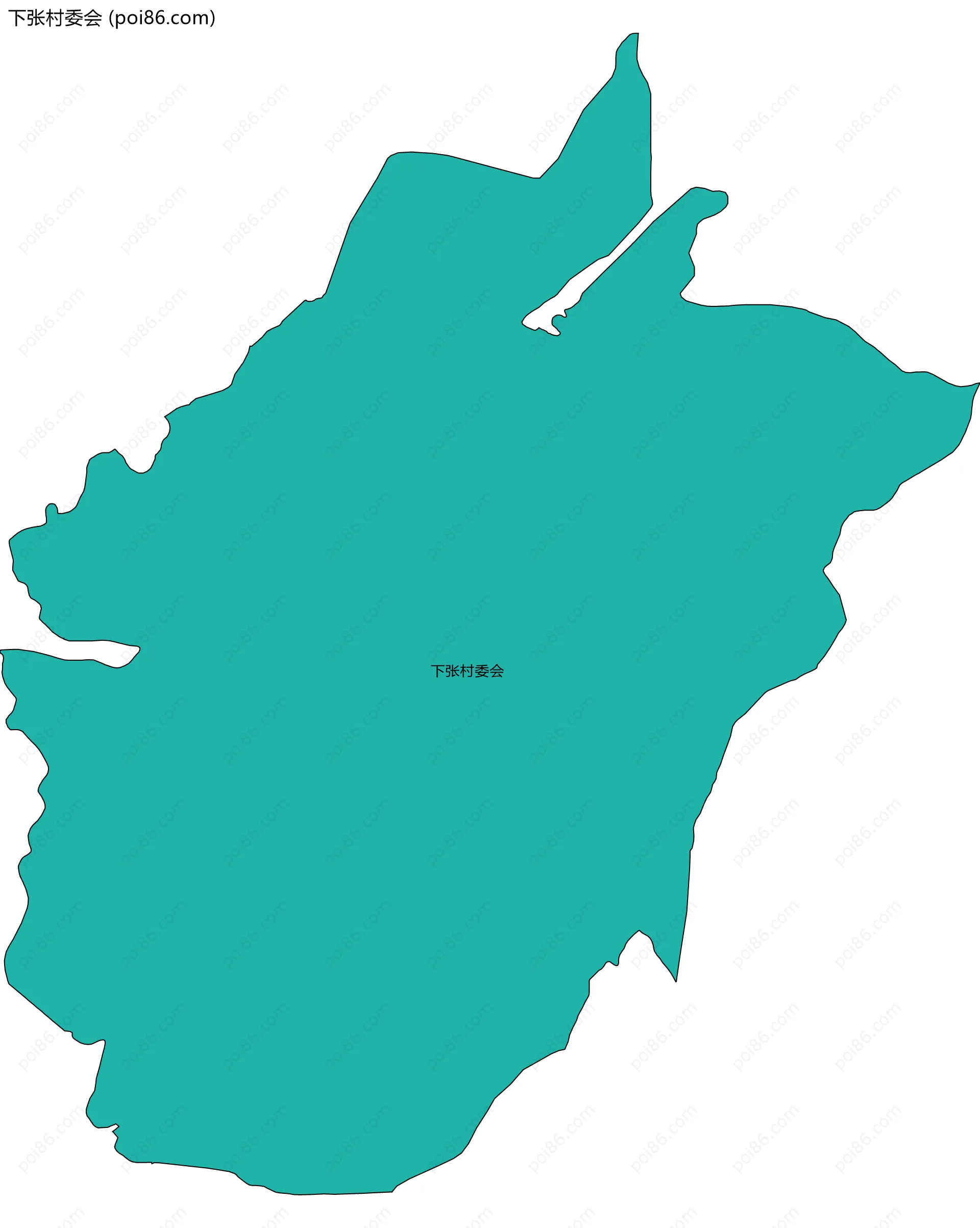 下张村委会边界地图