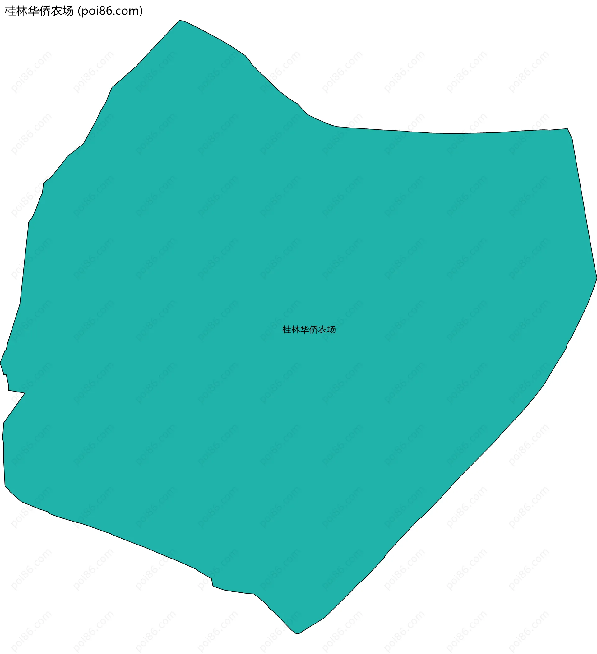 桂林华侨农场边界地图