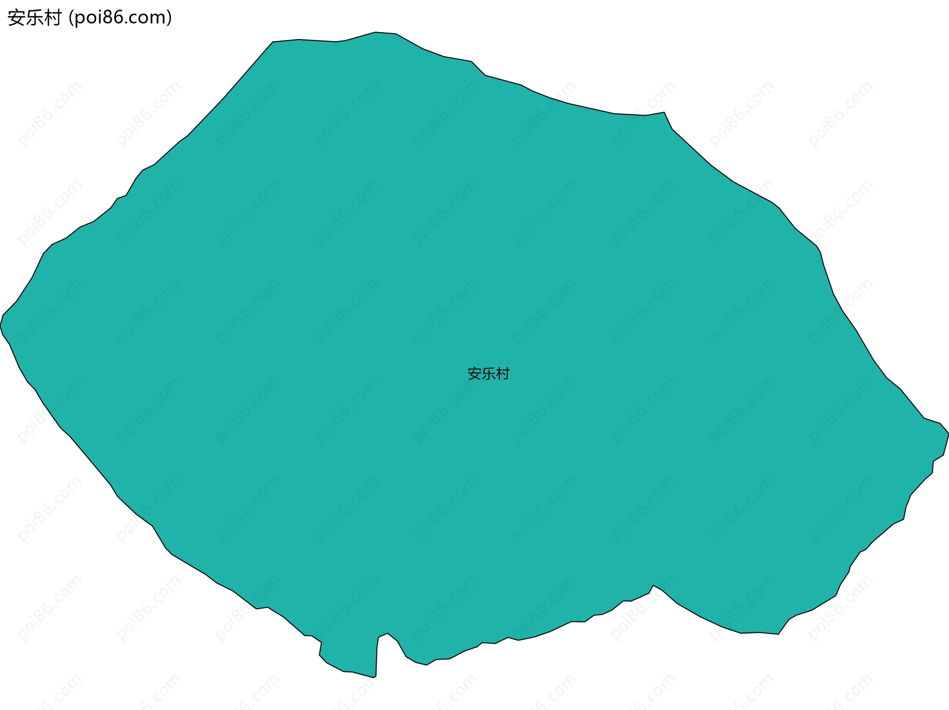 安乐村边界地图