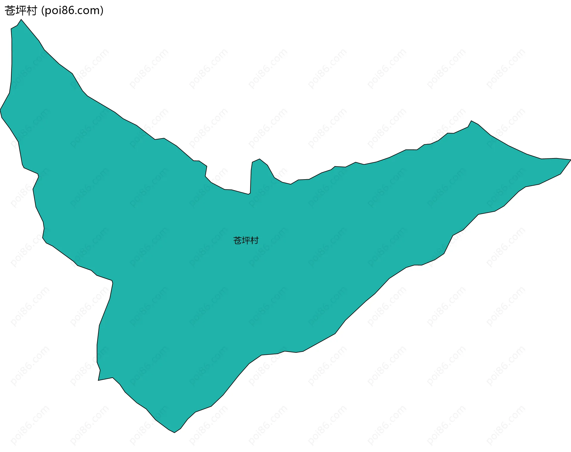 苍坪村边界地图
