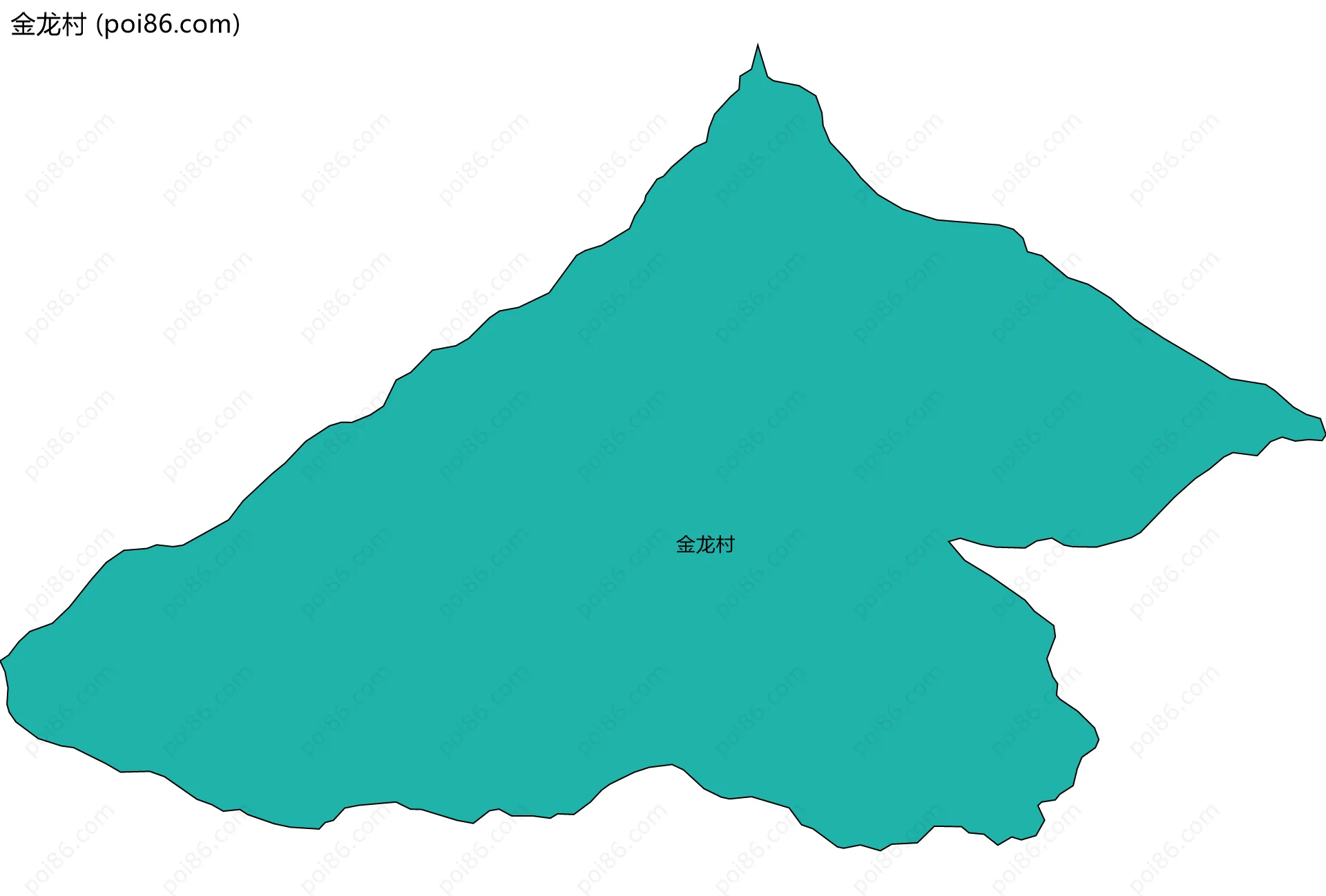 金龙村边界地图