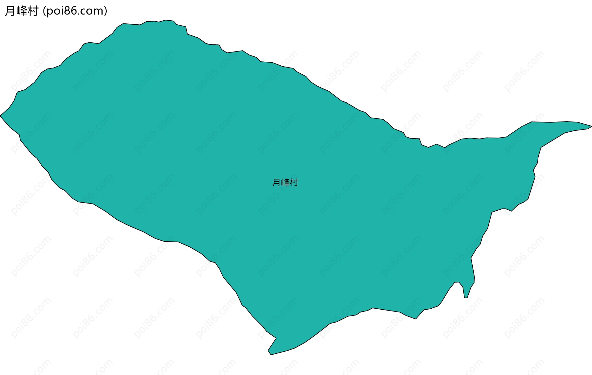 月峰村边界地图