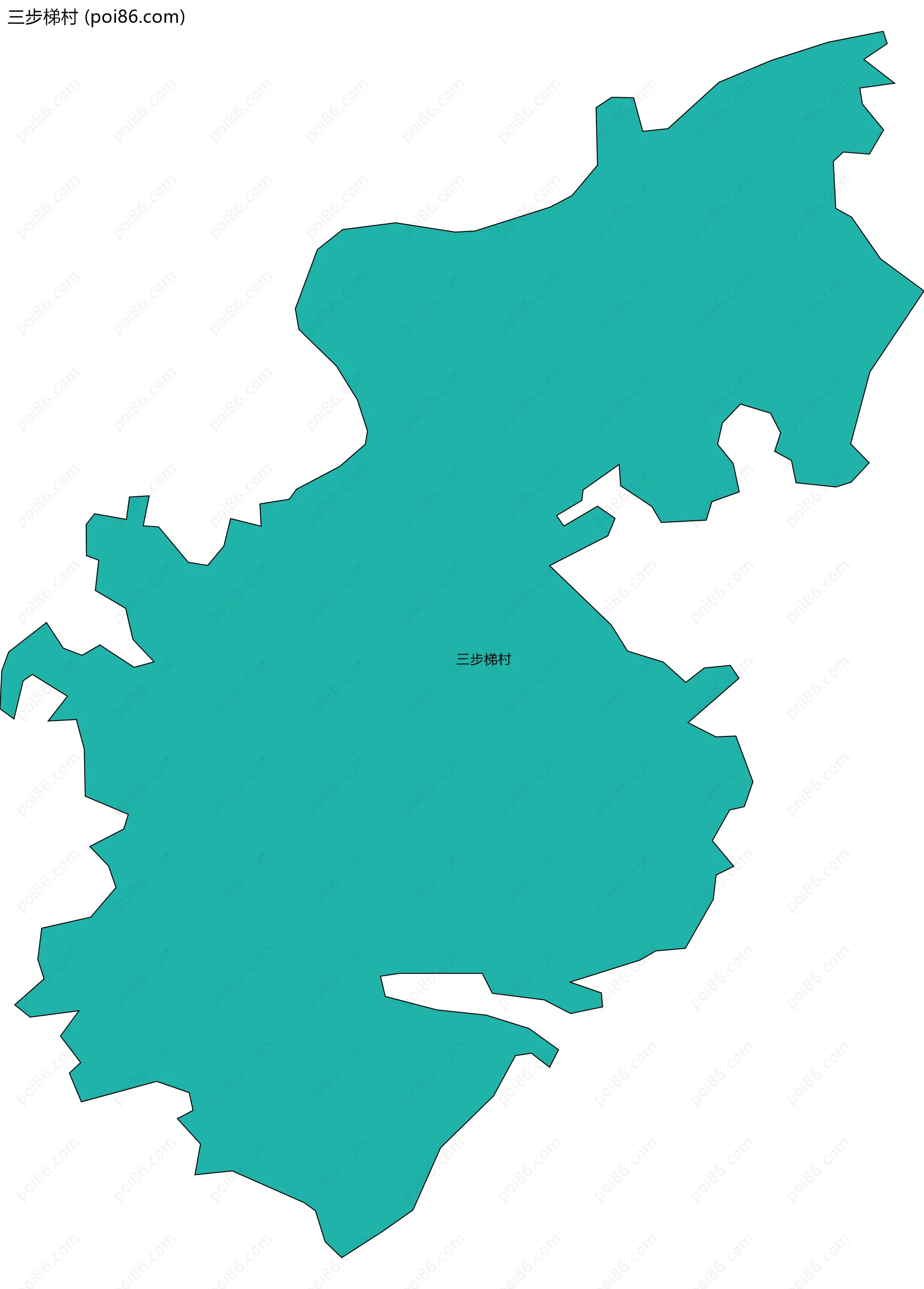 三步梯村边界地图