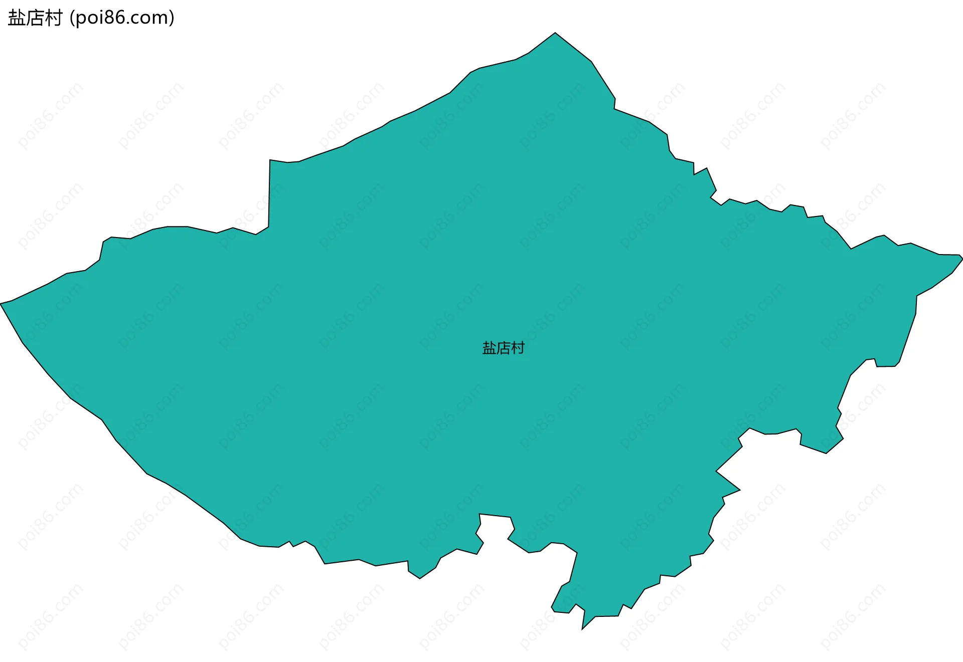 盐店村边界地图