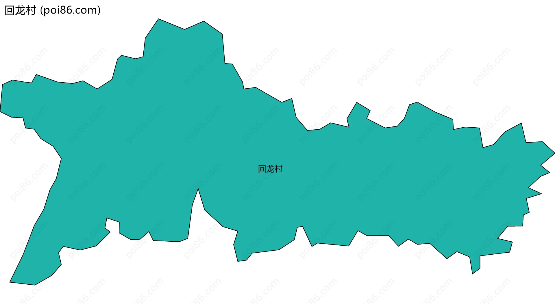 回龙村边界地图