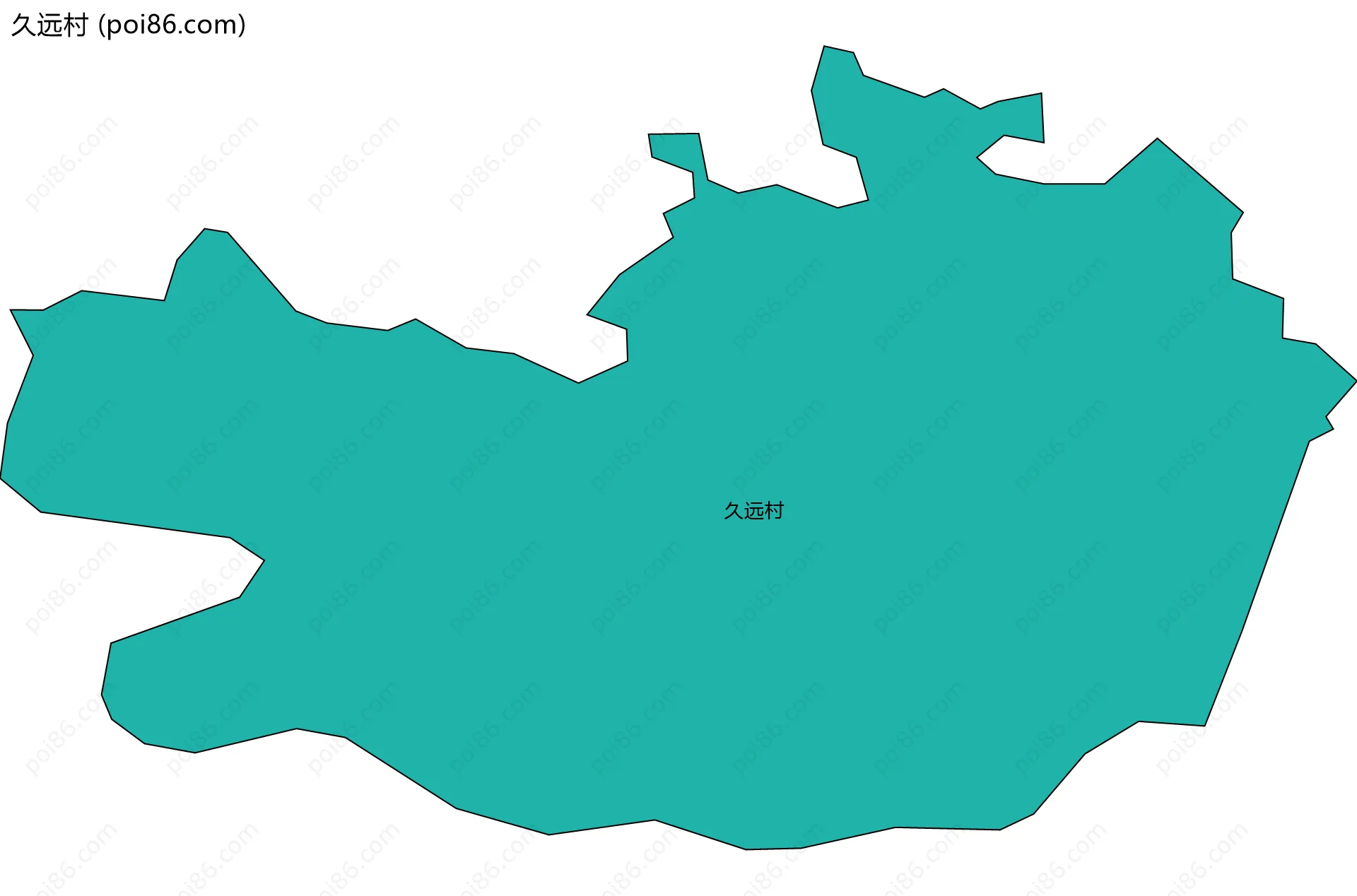 久远村边界地图