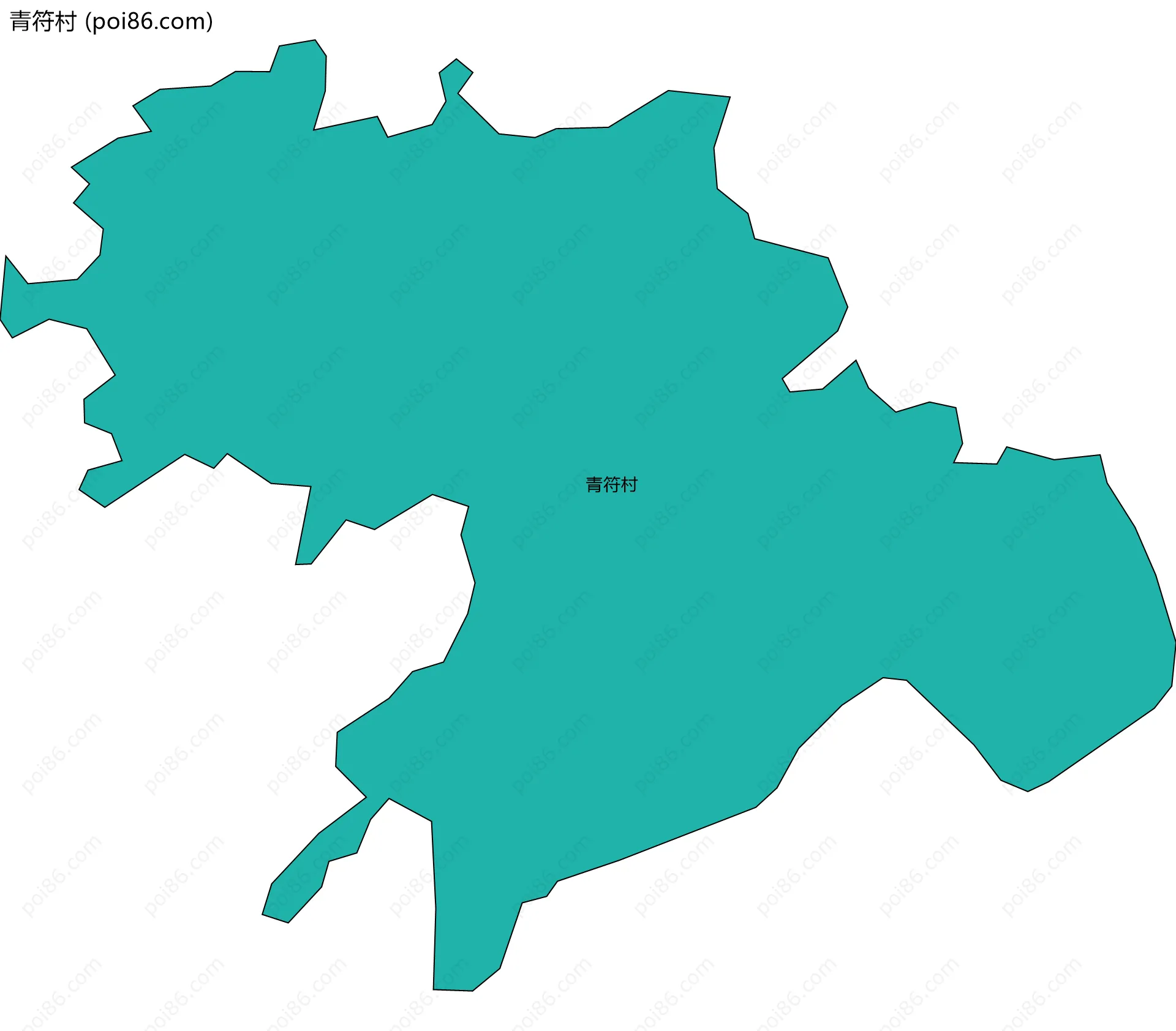 青符村边界地图