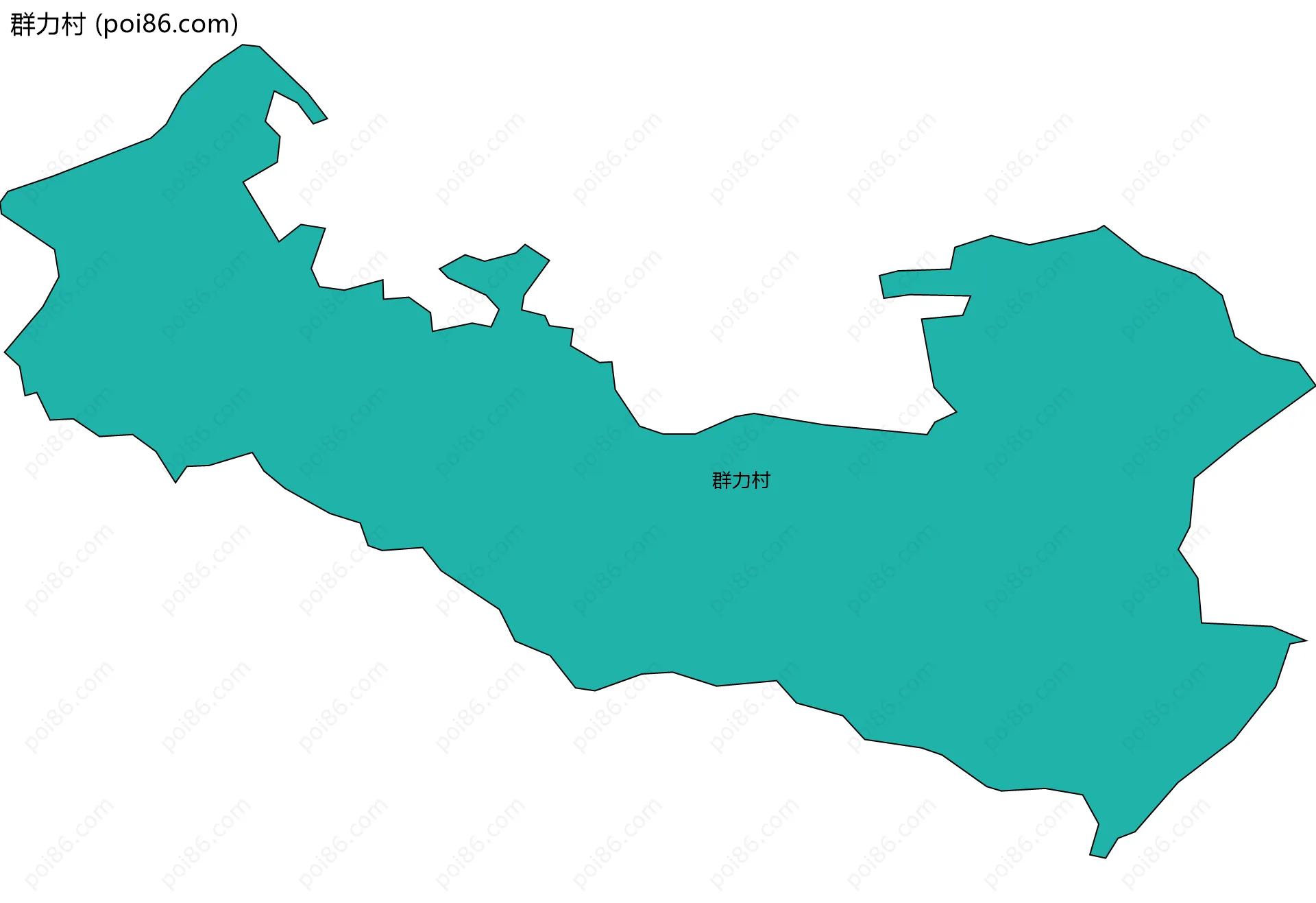 群力村边界地图