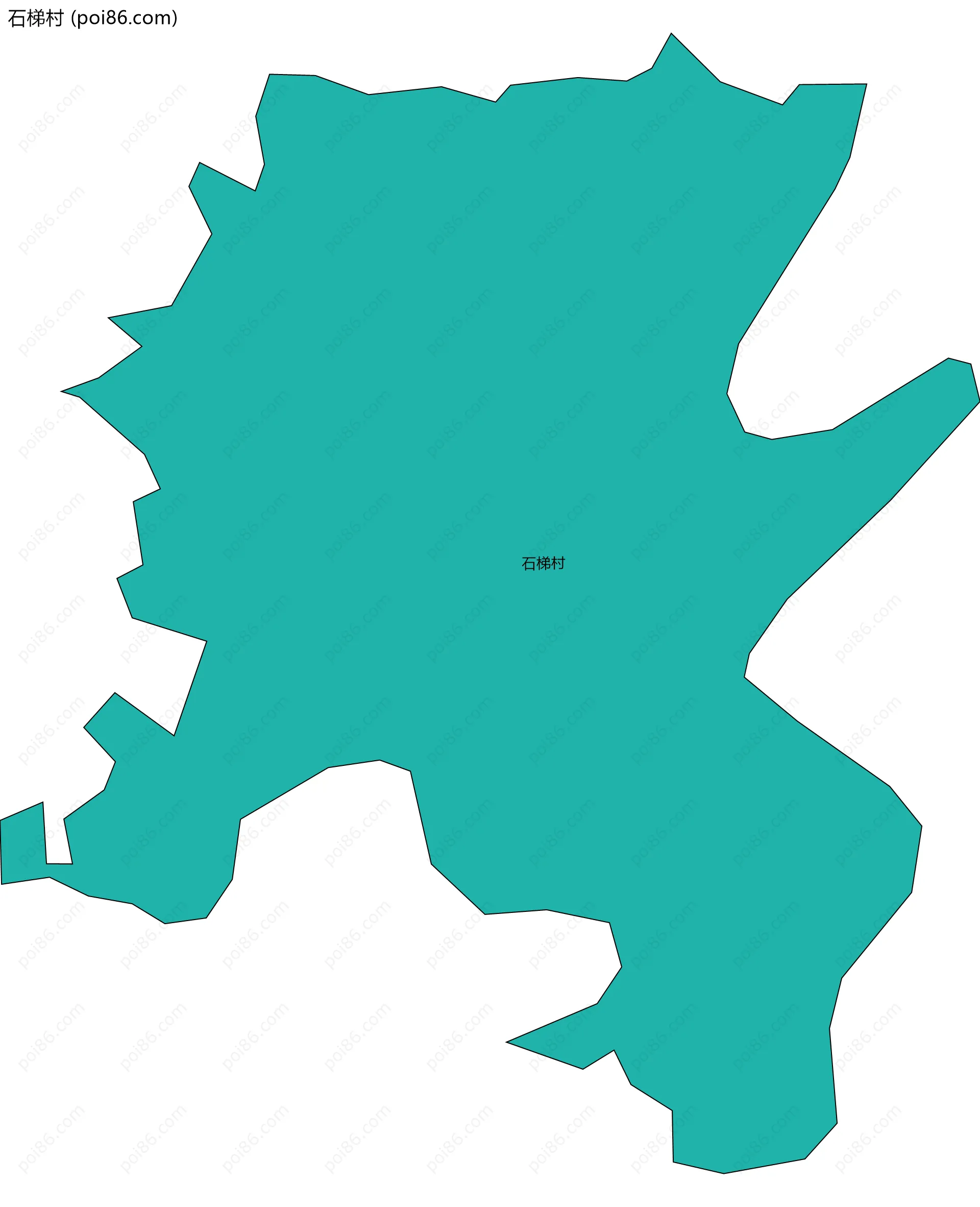 石梯村边界地图