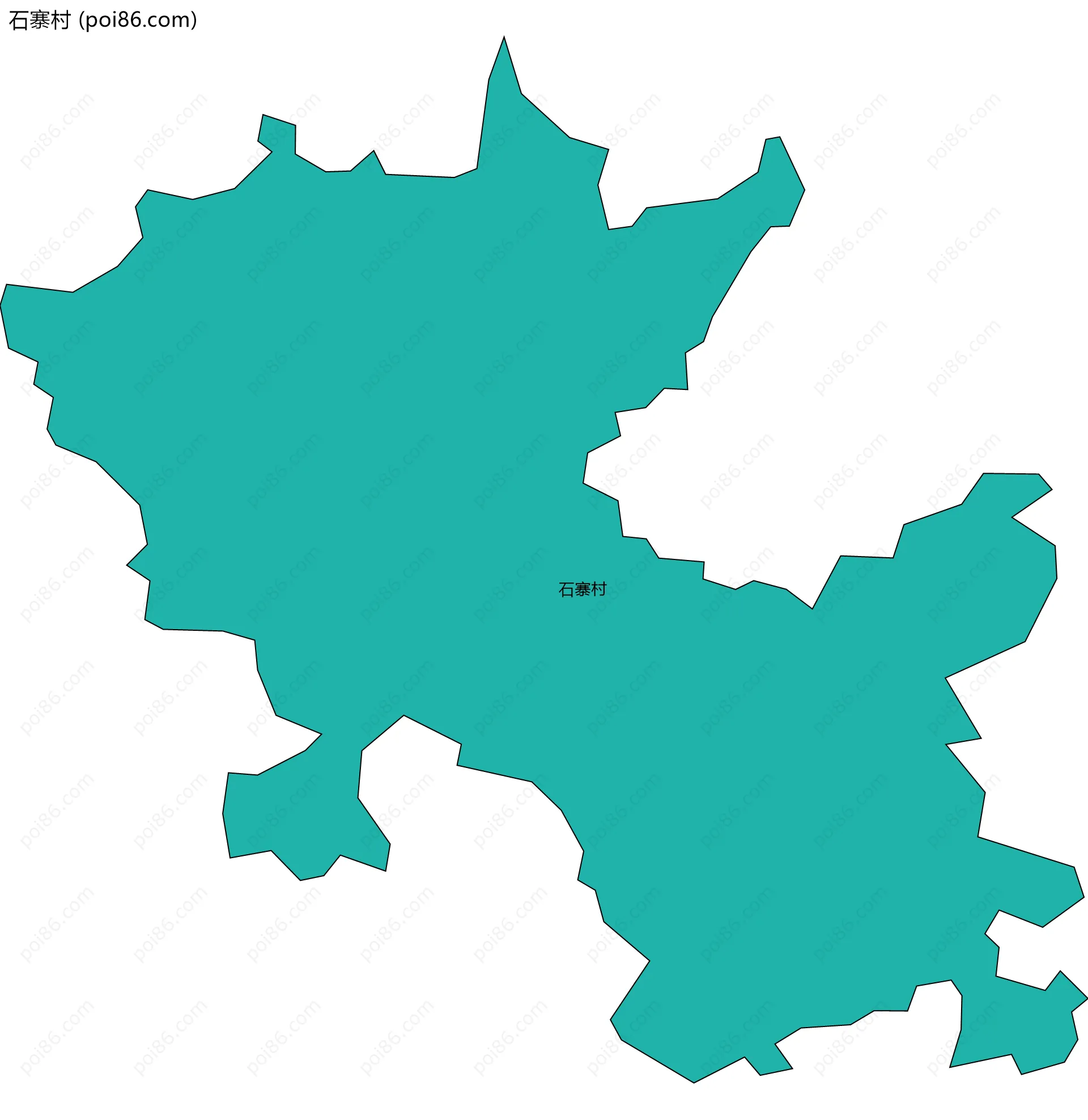 石寨村边界地图