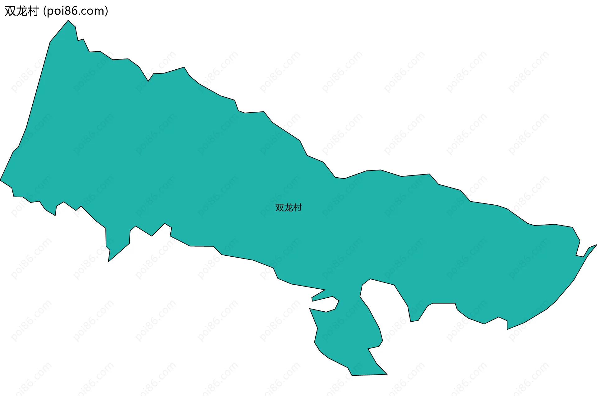 双龙村边界地图