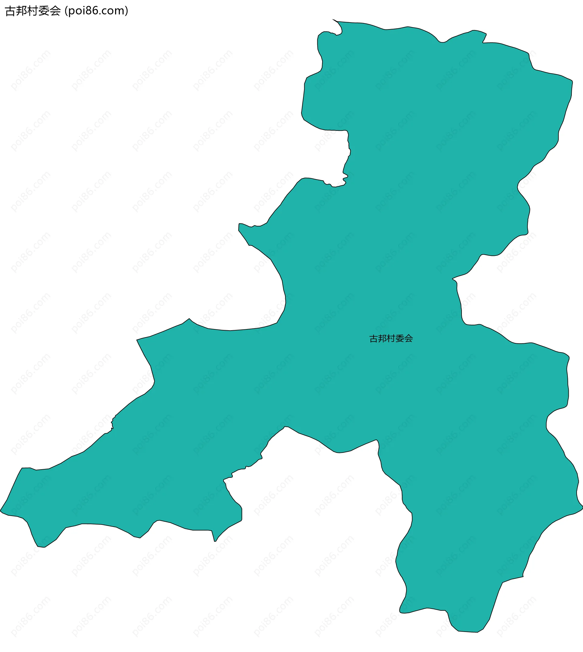 古邦村委会边界地图