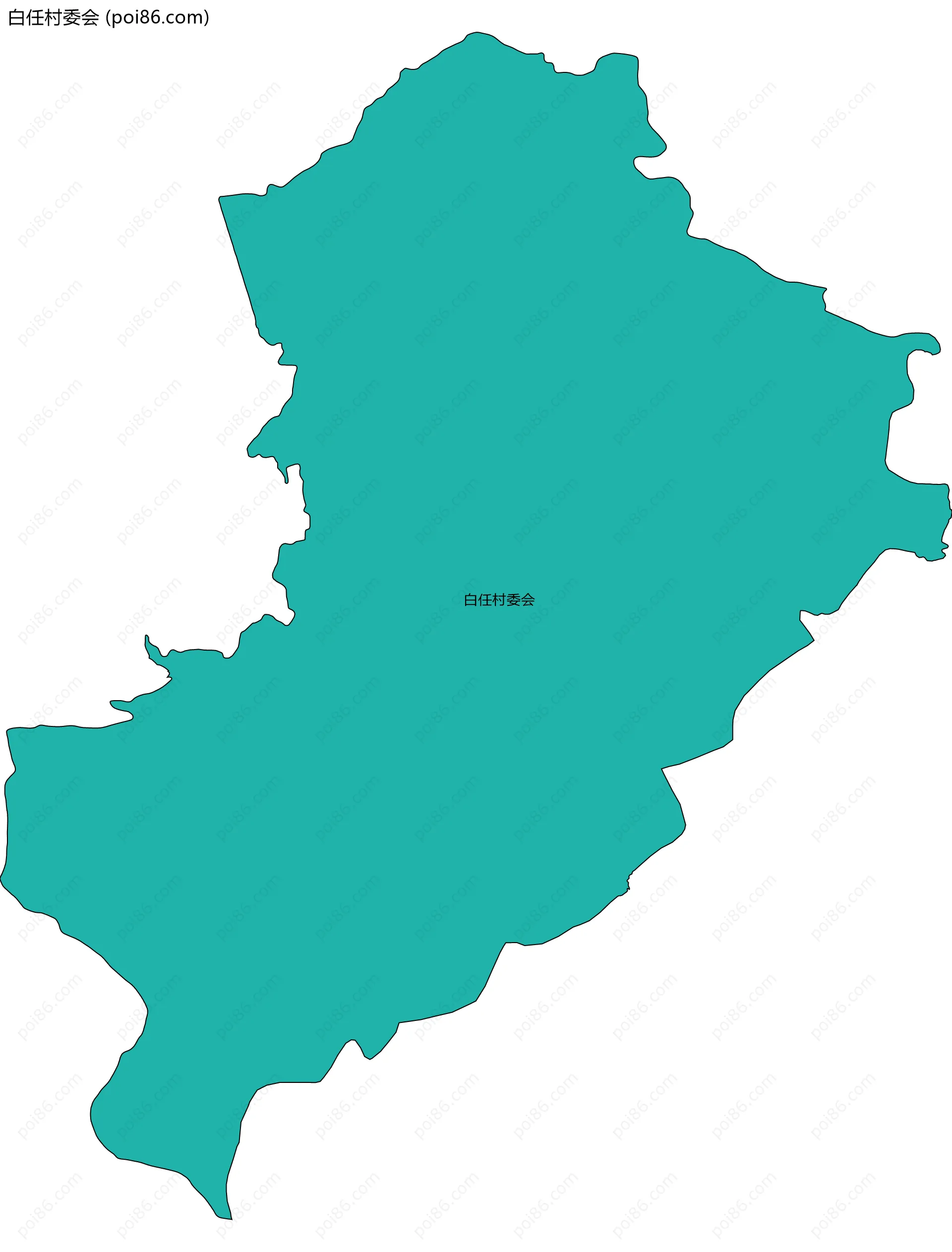 白任村委会边界地图