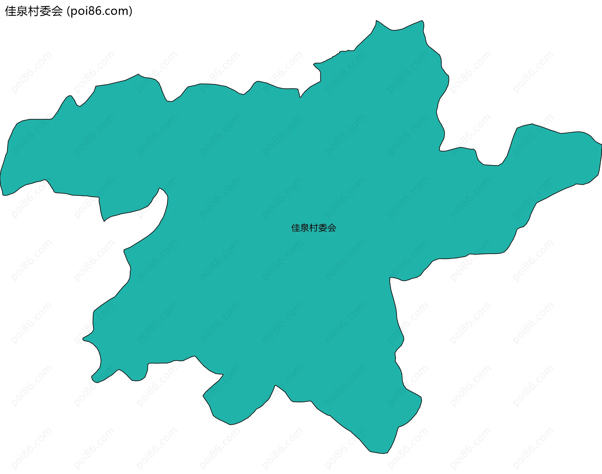 佳泉村委会边界地图