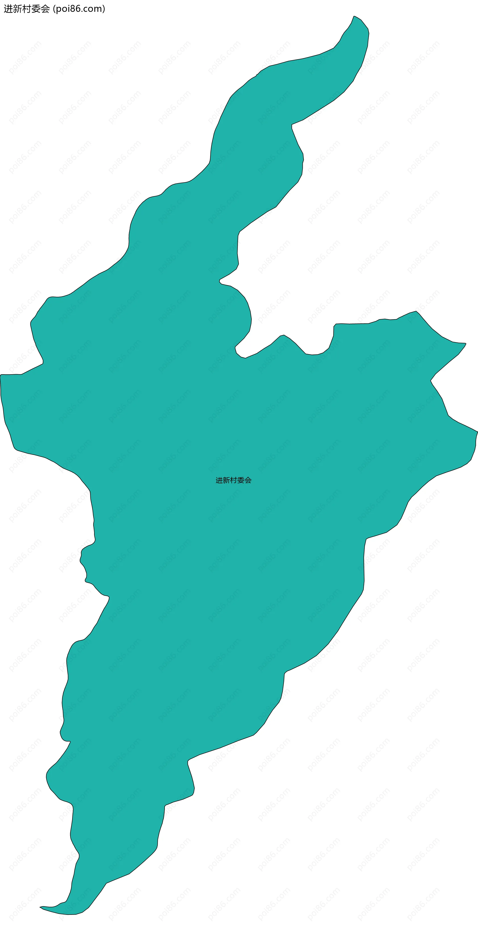 进新村委会边界地图