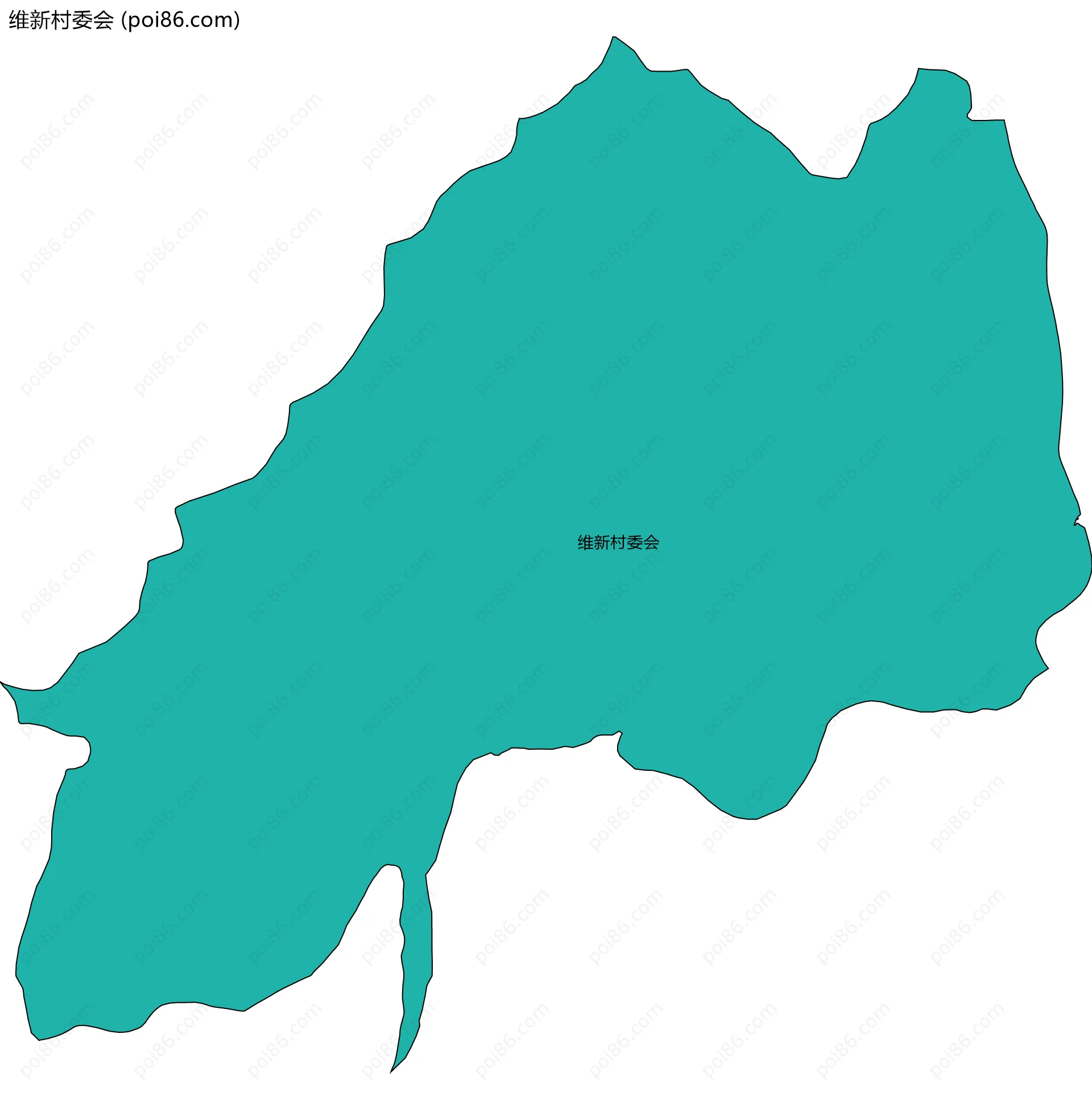 维新村委会边界地图