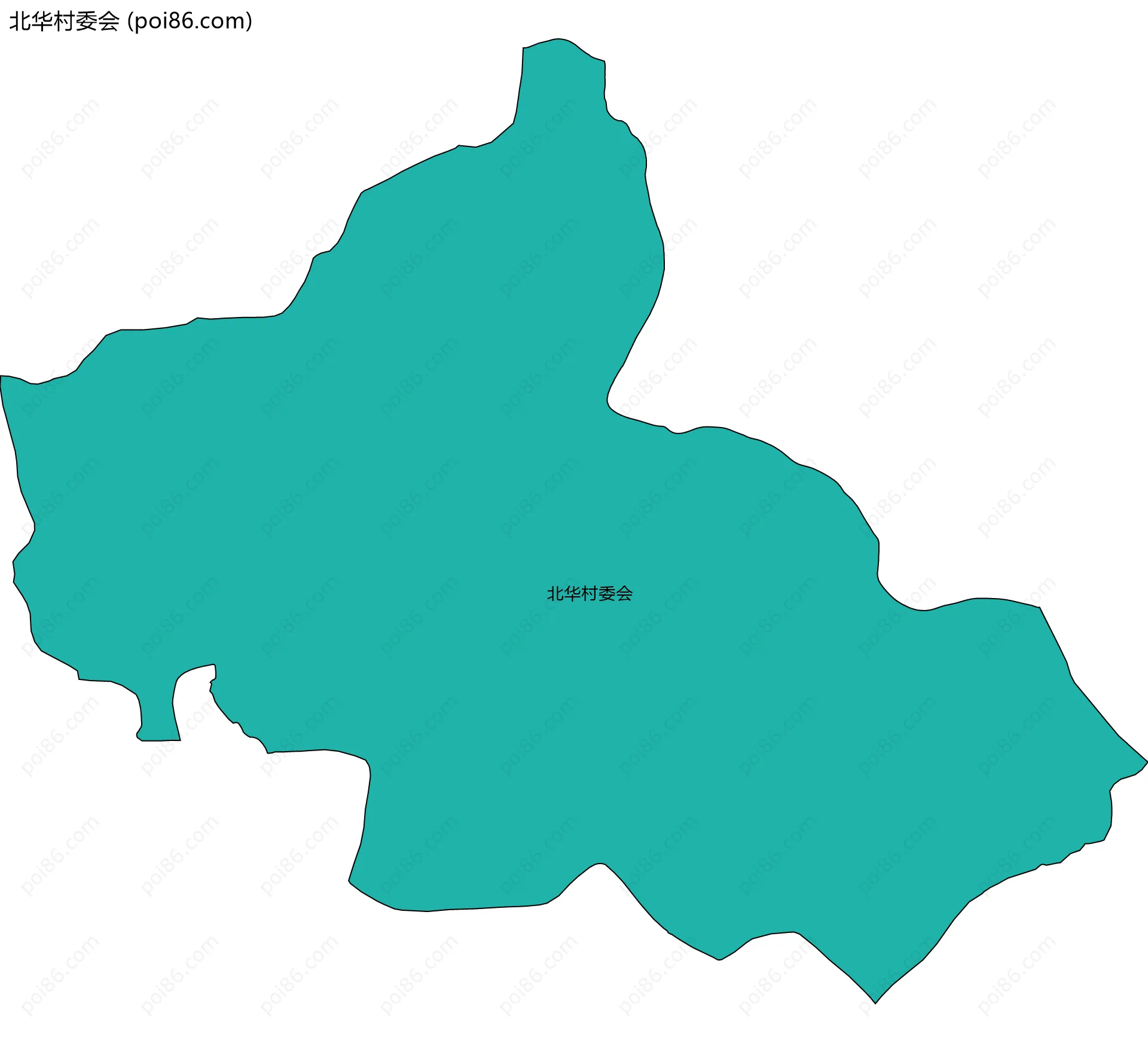 北华村委会边界地图