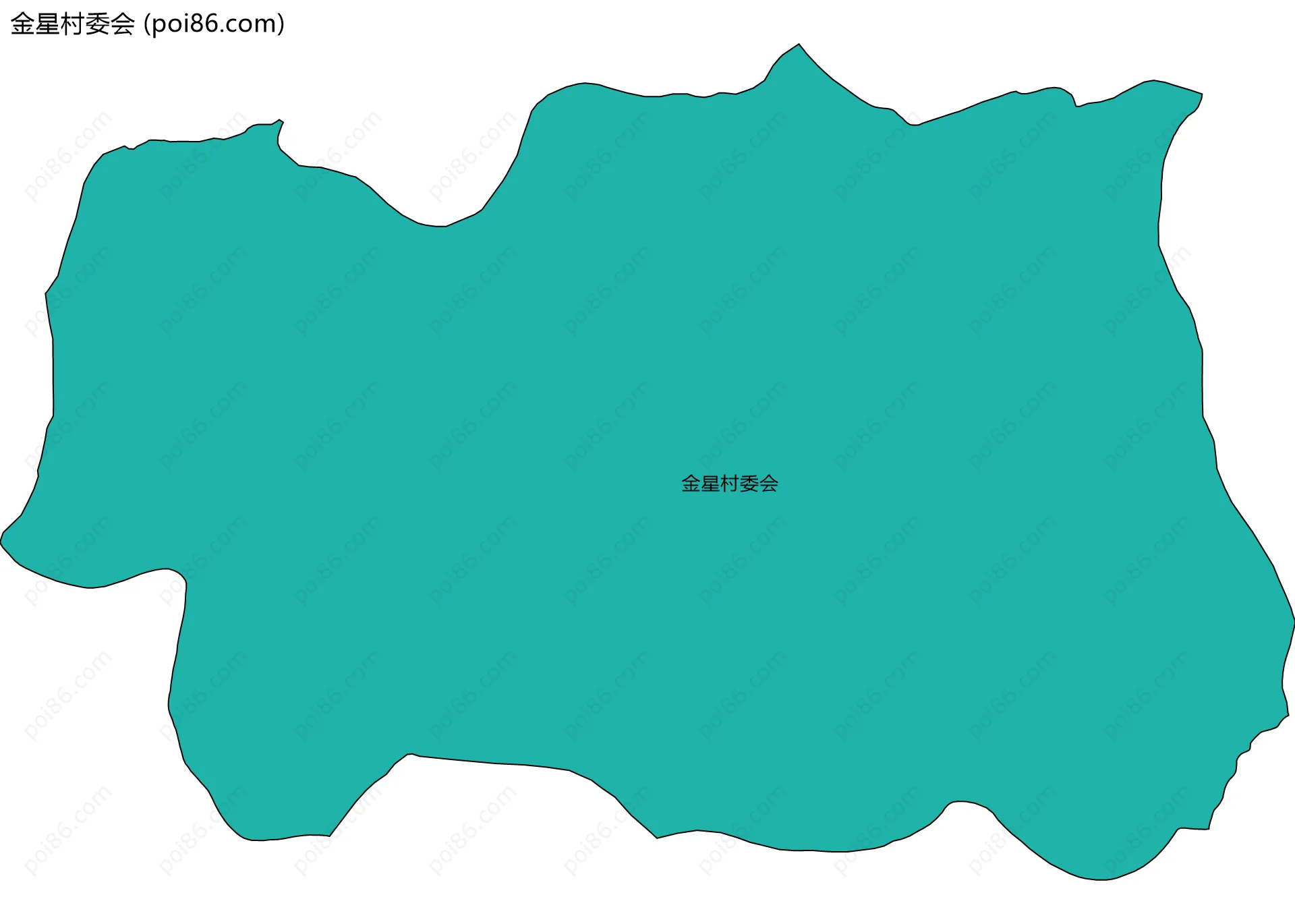 金星村委会边界地图