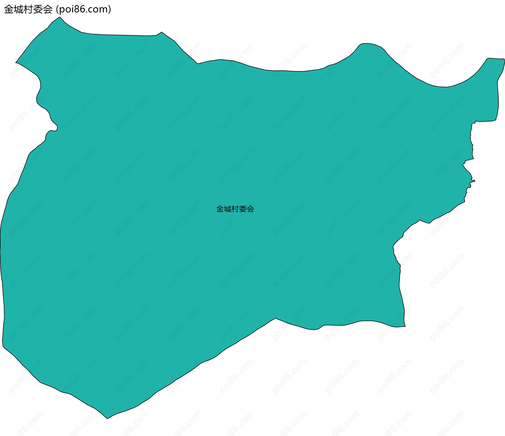 金城村委会边界地图
