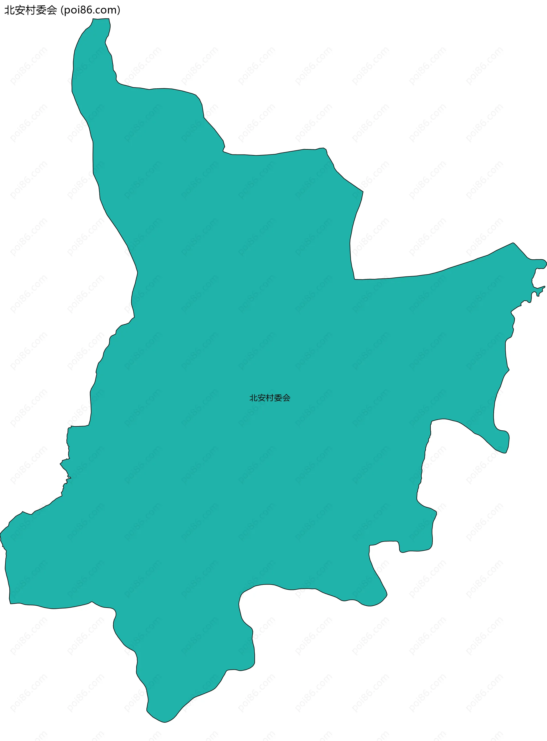 北安村委会边界地图