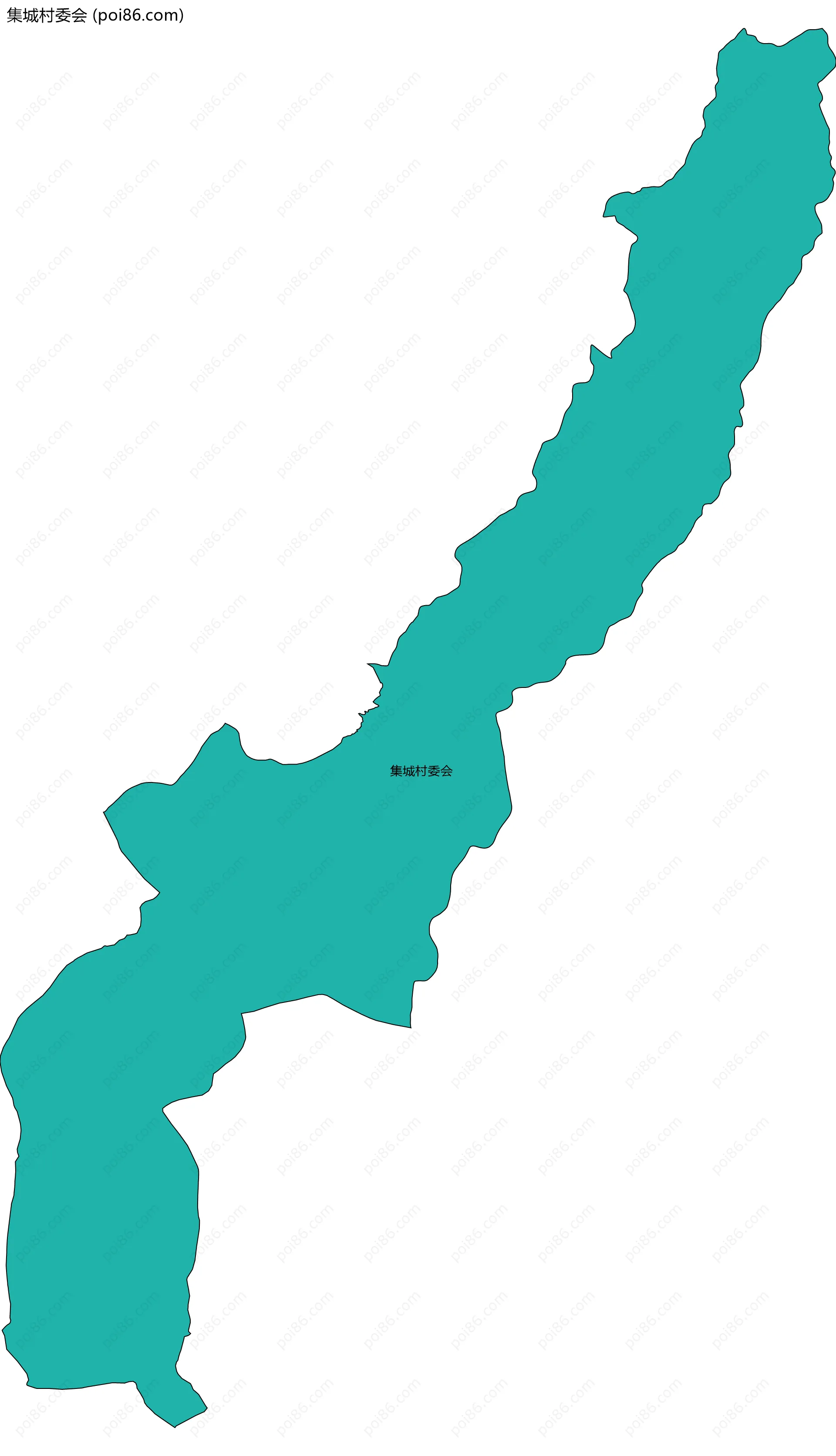 集城村委会边界地图