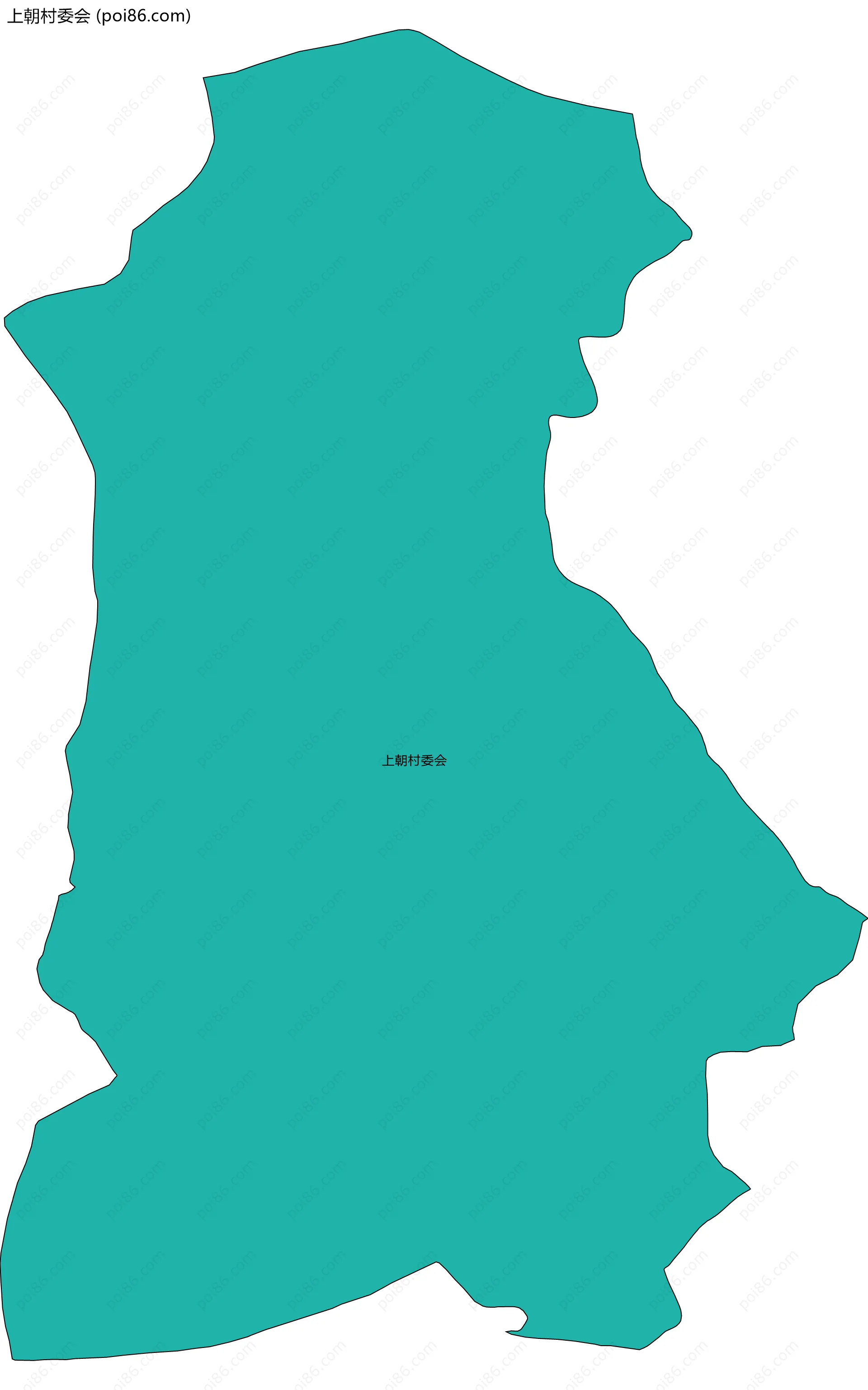 上朝村委会边界地图