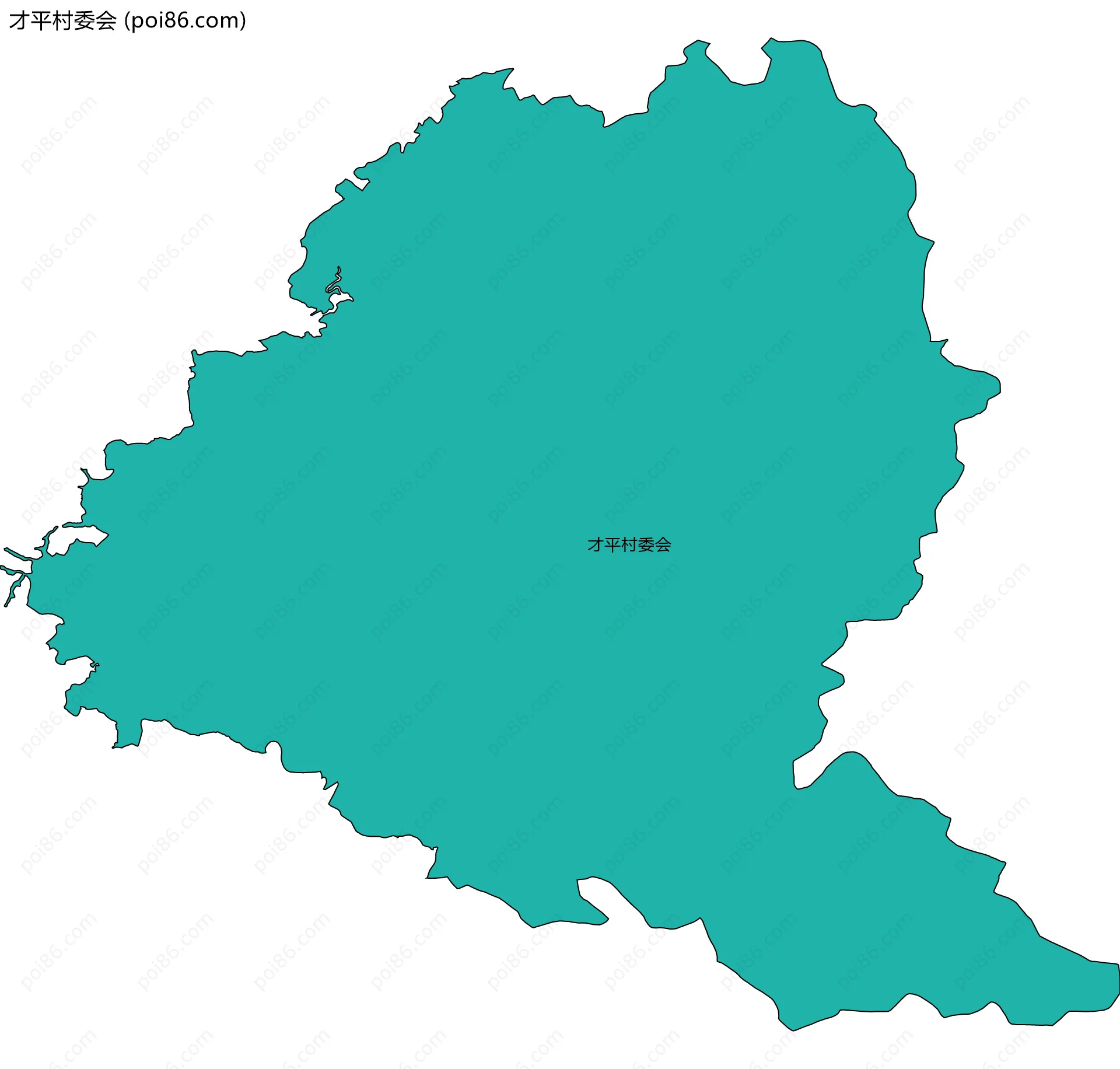 才平村委会边界地图