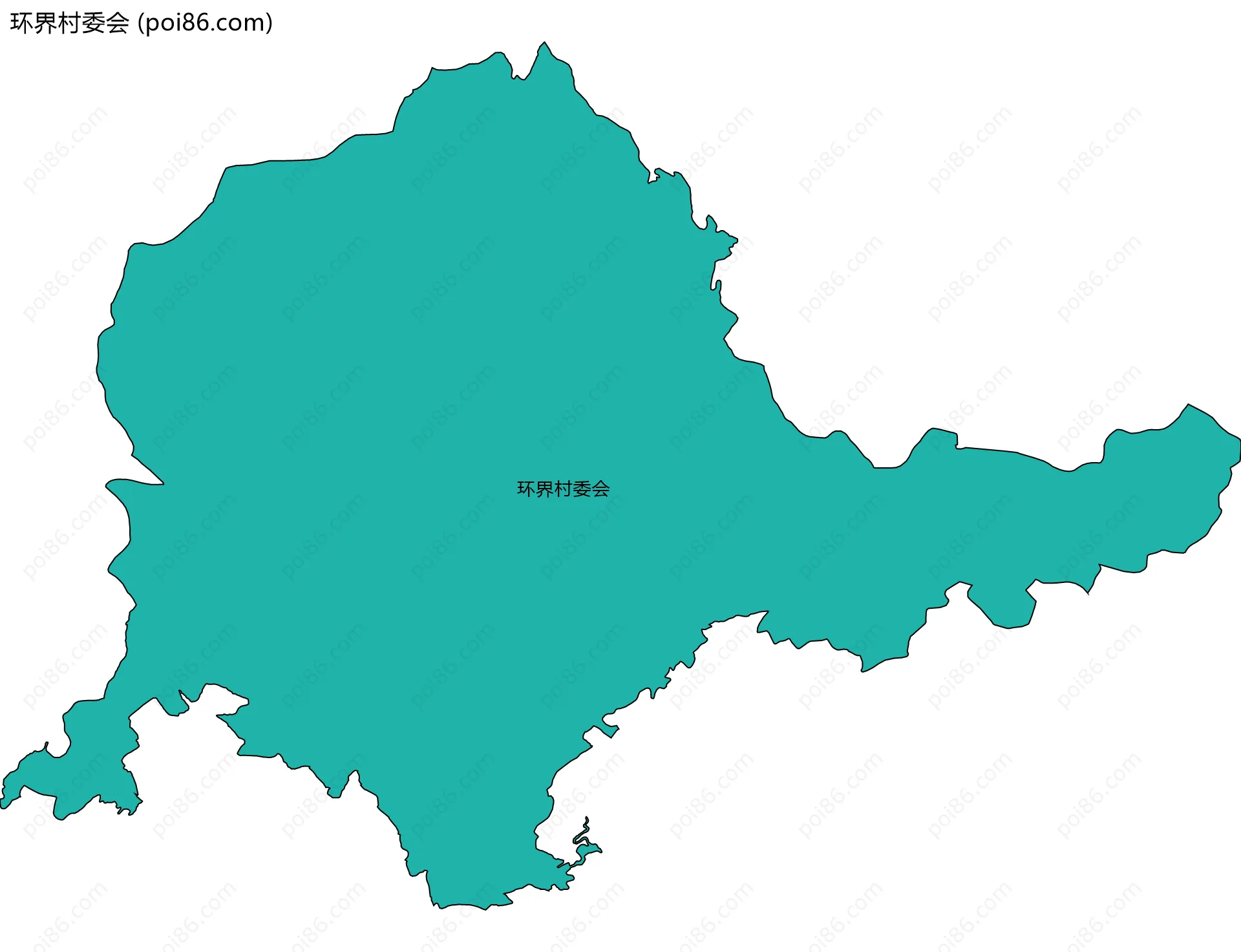 环界村委会边界地图