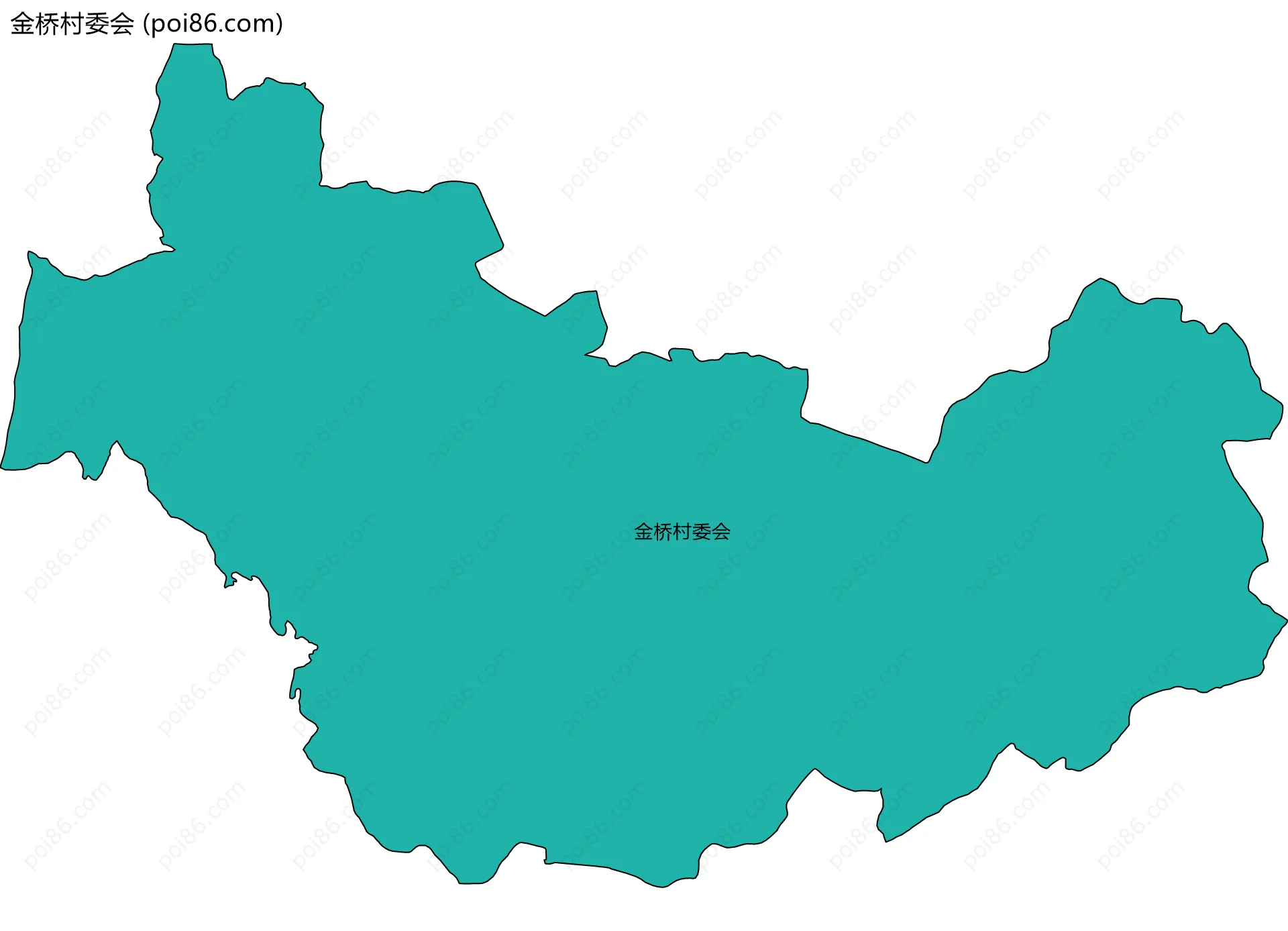 金桥村委会边界地图