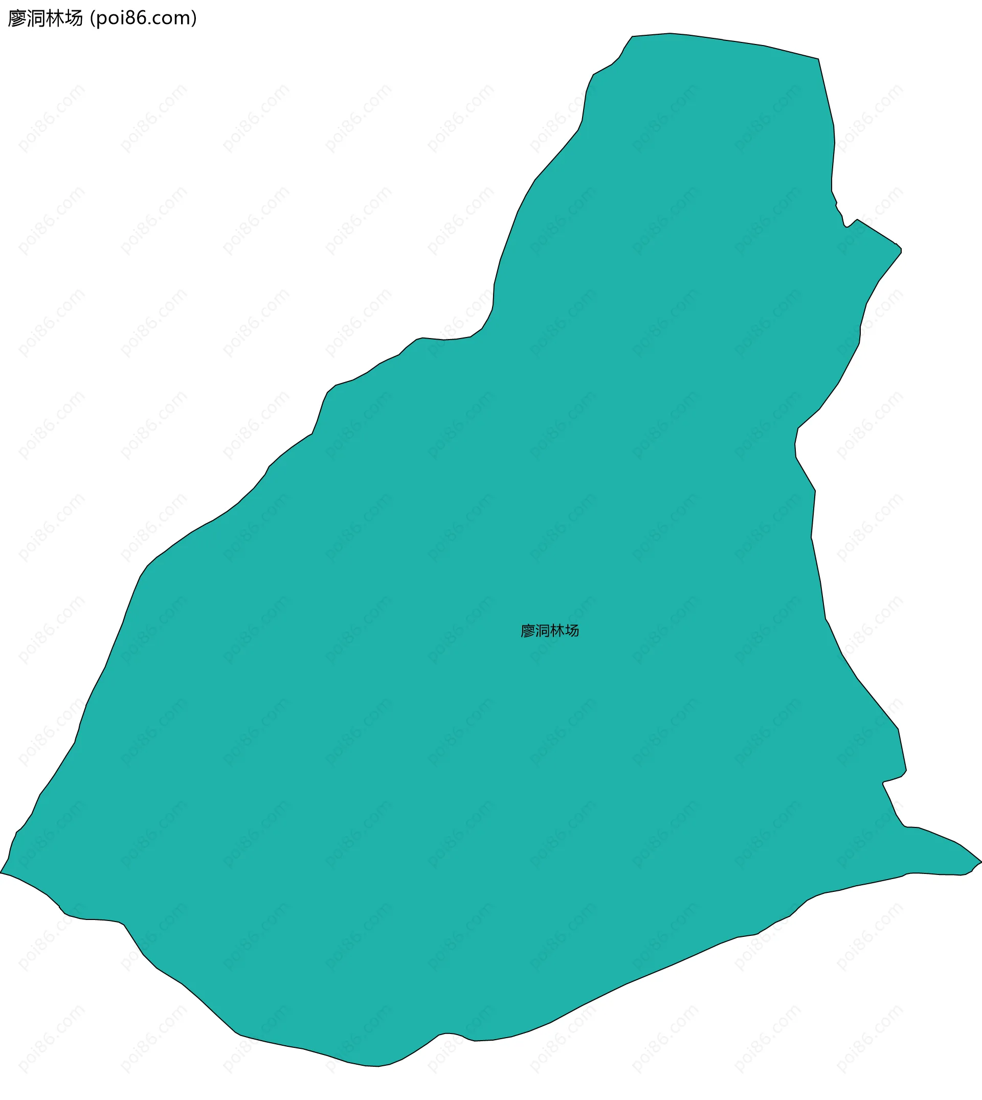 廖洞林场边界地图