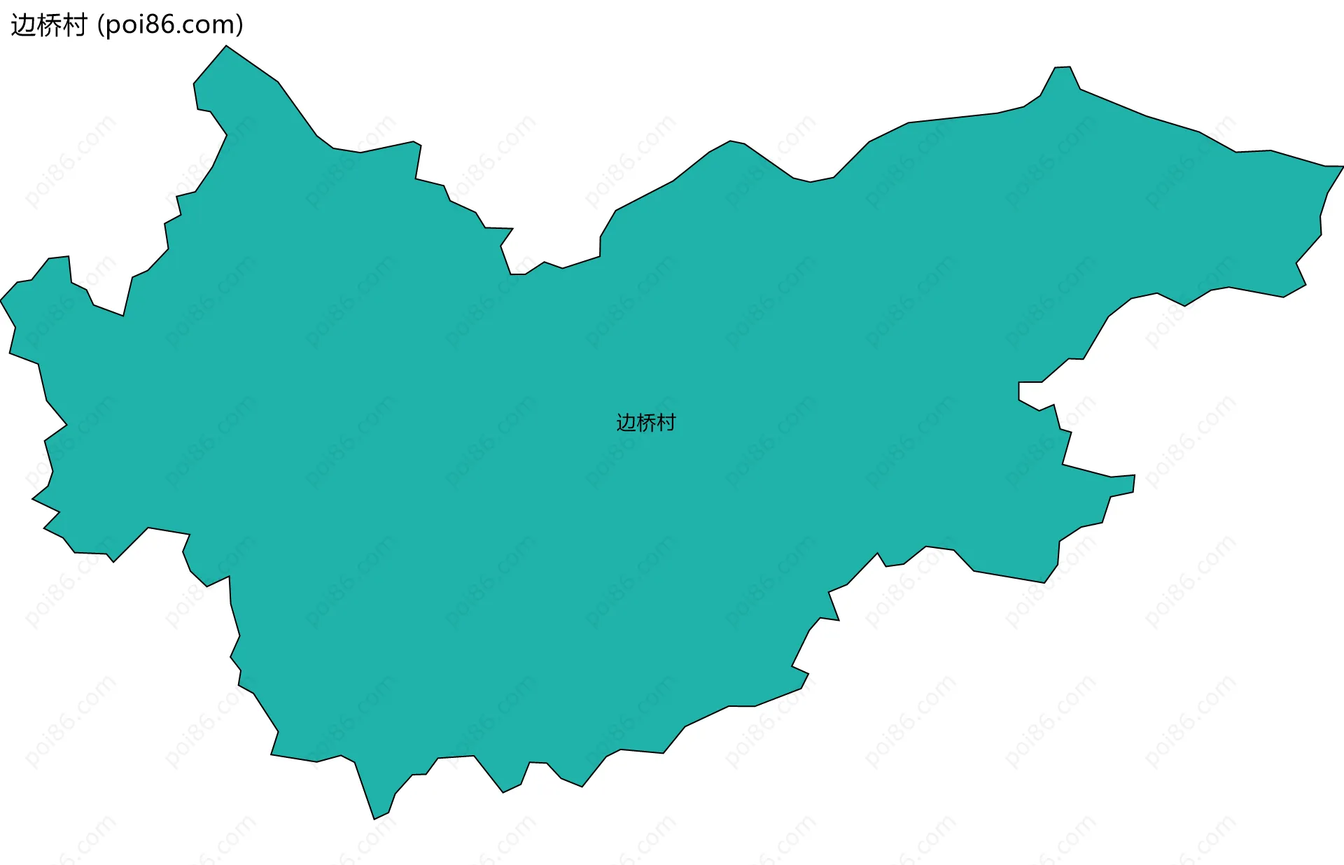 边桥村边界地图