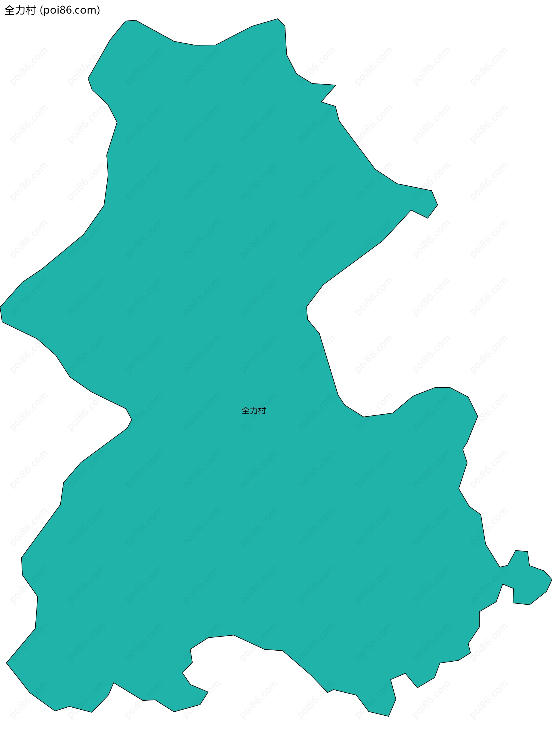 全力村边界地图