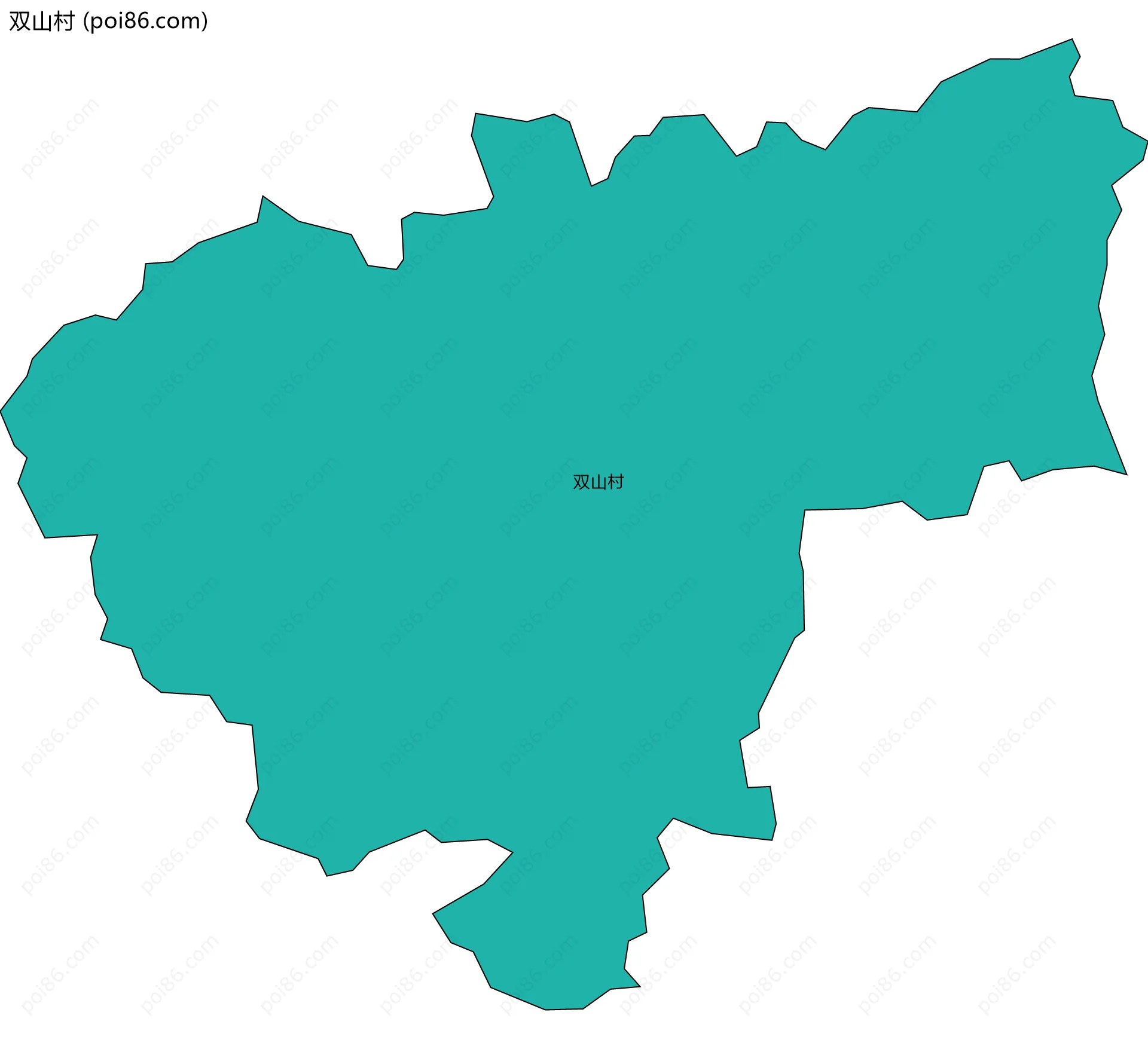 双山村边界地图